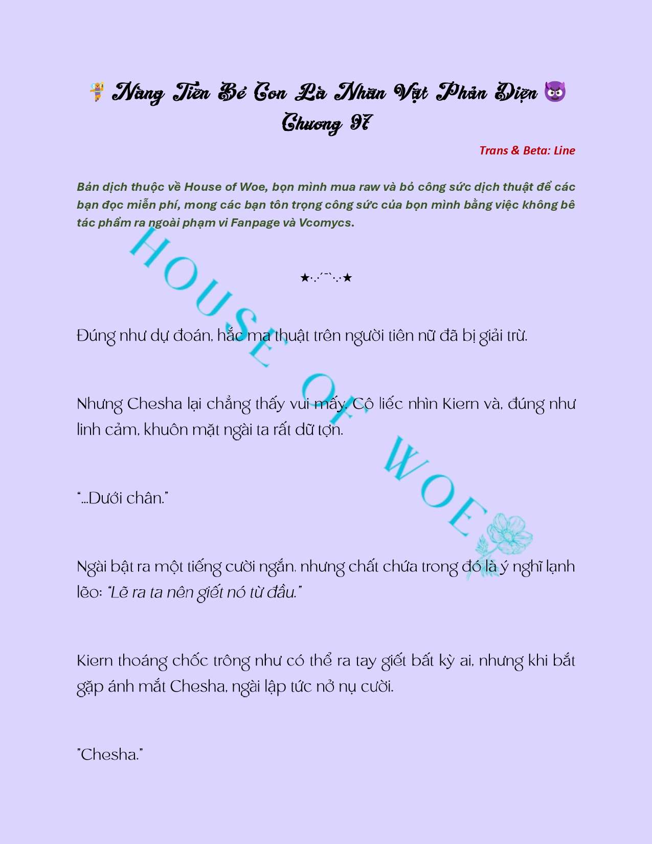 [NOVEL] NÀNG TIÊN BÉ CON LÀ NHÂN VẬT PHẢN DIỆN Chap 97 - Next Chap 98