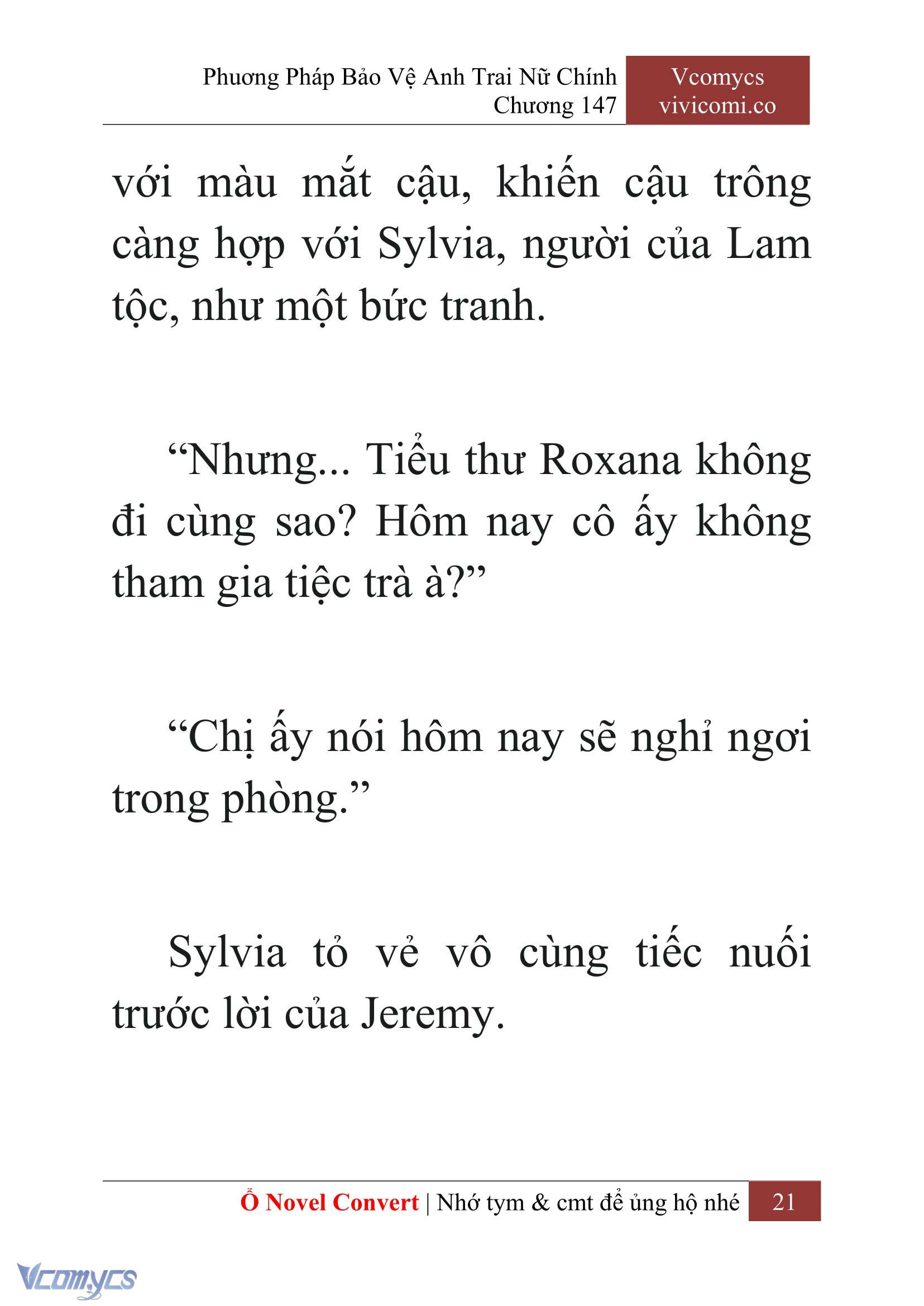 [Novel] Phương Pháp Bảo Vệ Anh Trai Nữ Chính Chap 147 - Next 