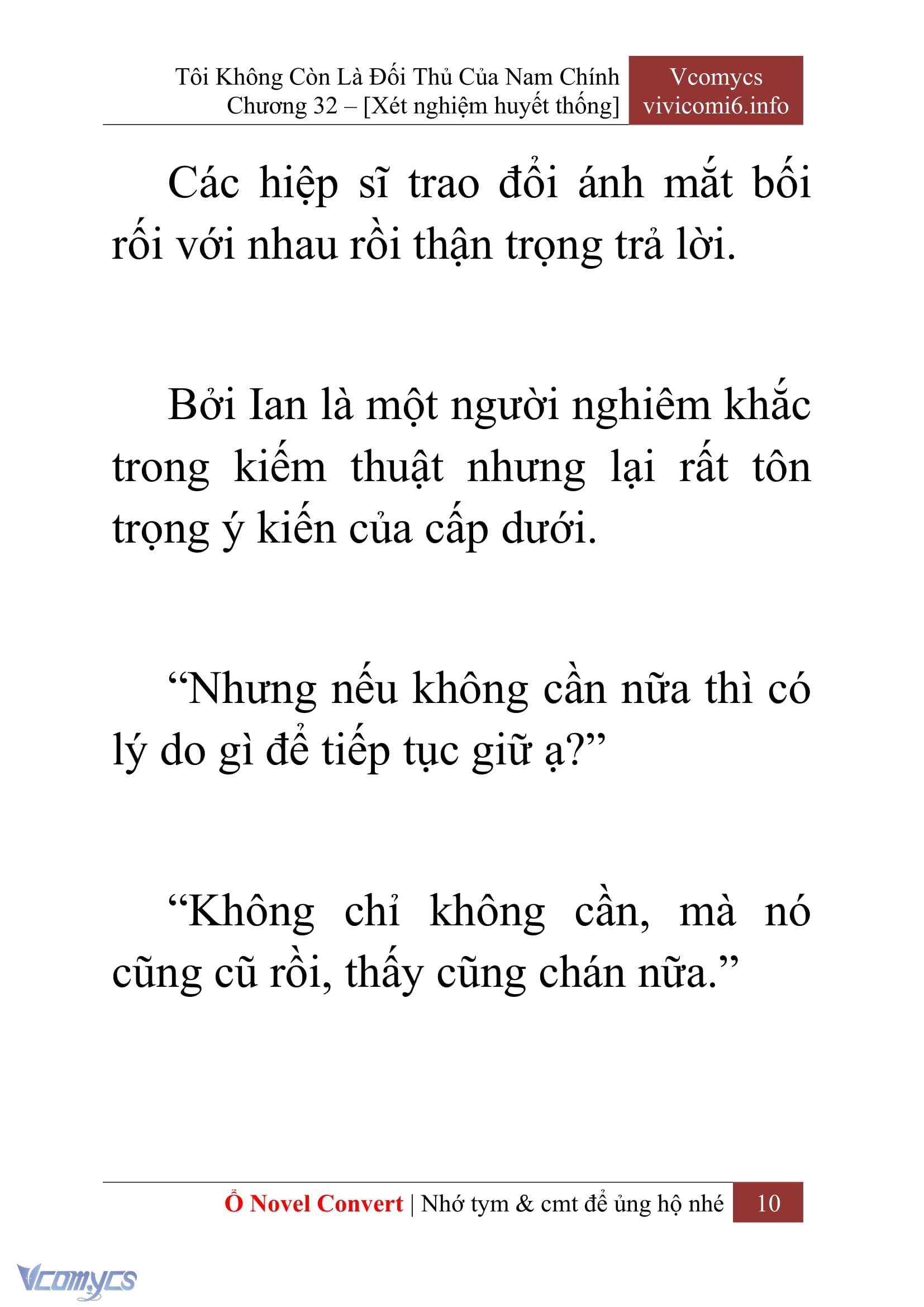 [Novel] Tôi Không Còn Là Đối Thủ Của Nam Chính Chap 32 - Trang 2