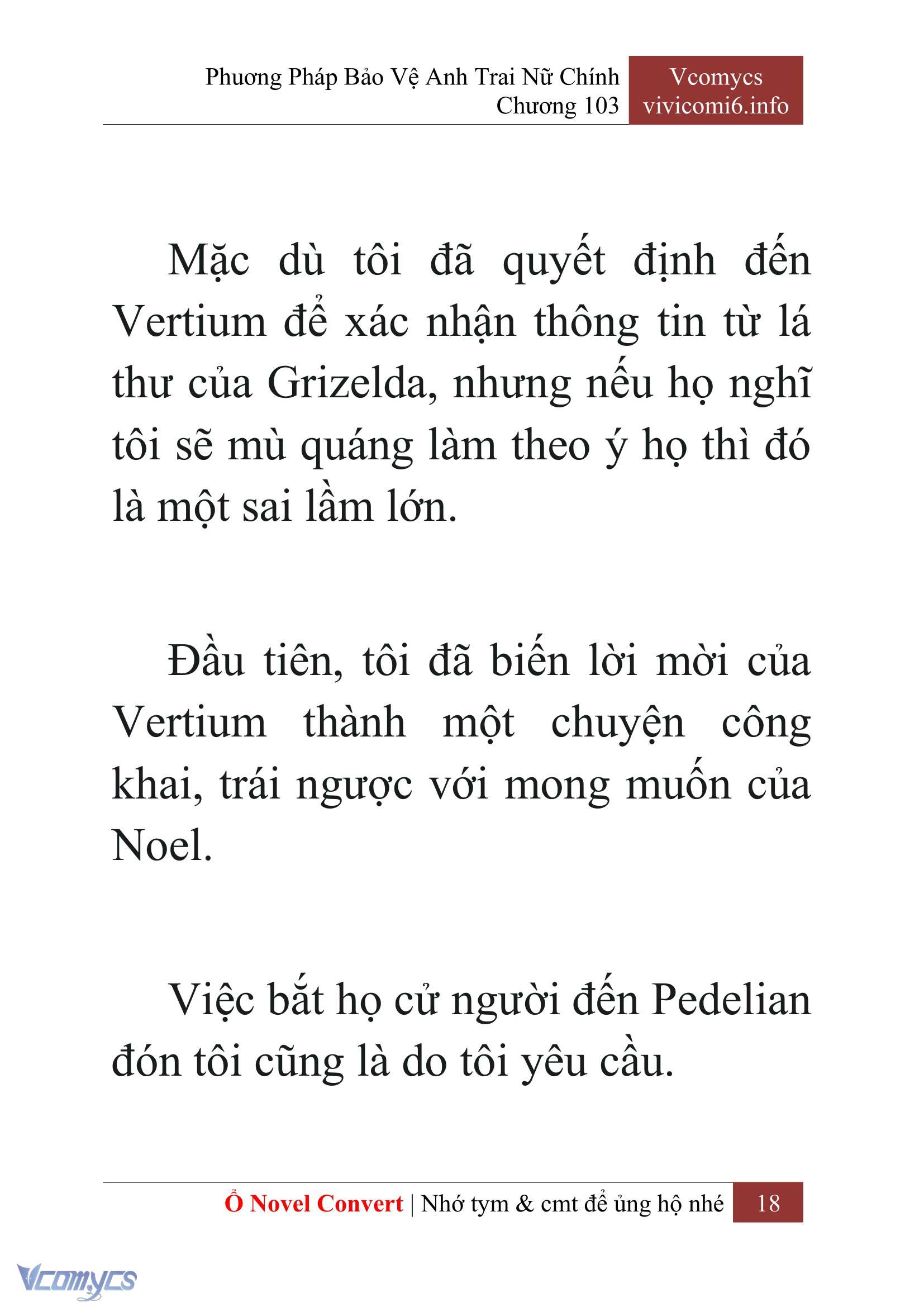 [Novel] Phương Pháp Bảo Vệ Anh Trai Nữ Chính Chap 103 - Trang 2