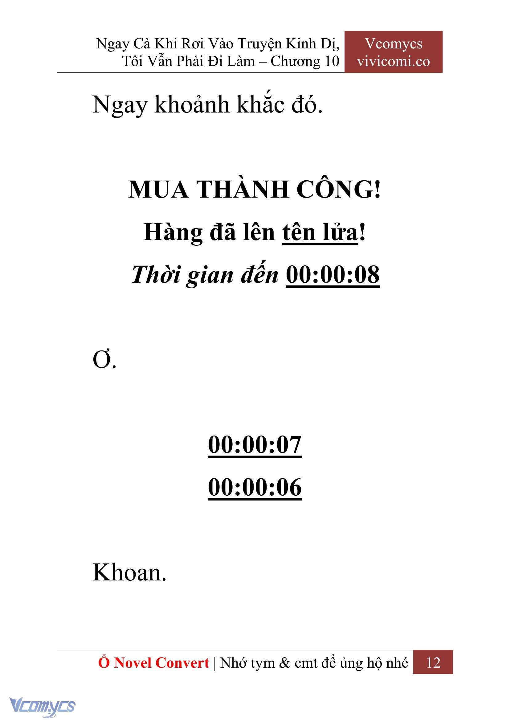 [Novel] Ngay Cả Khi Rơi Vào Truyện Kinh Dị, Tôi Vẫn Phải Đi Làm Chap 10 - Next 