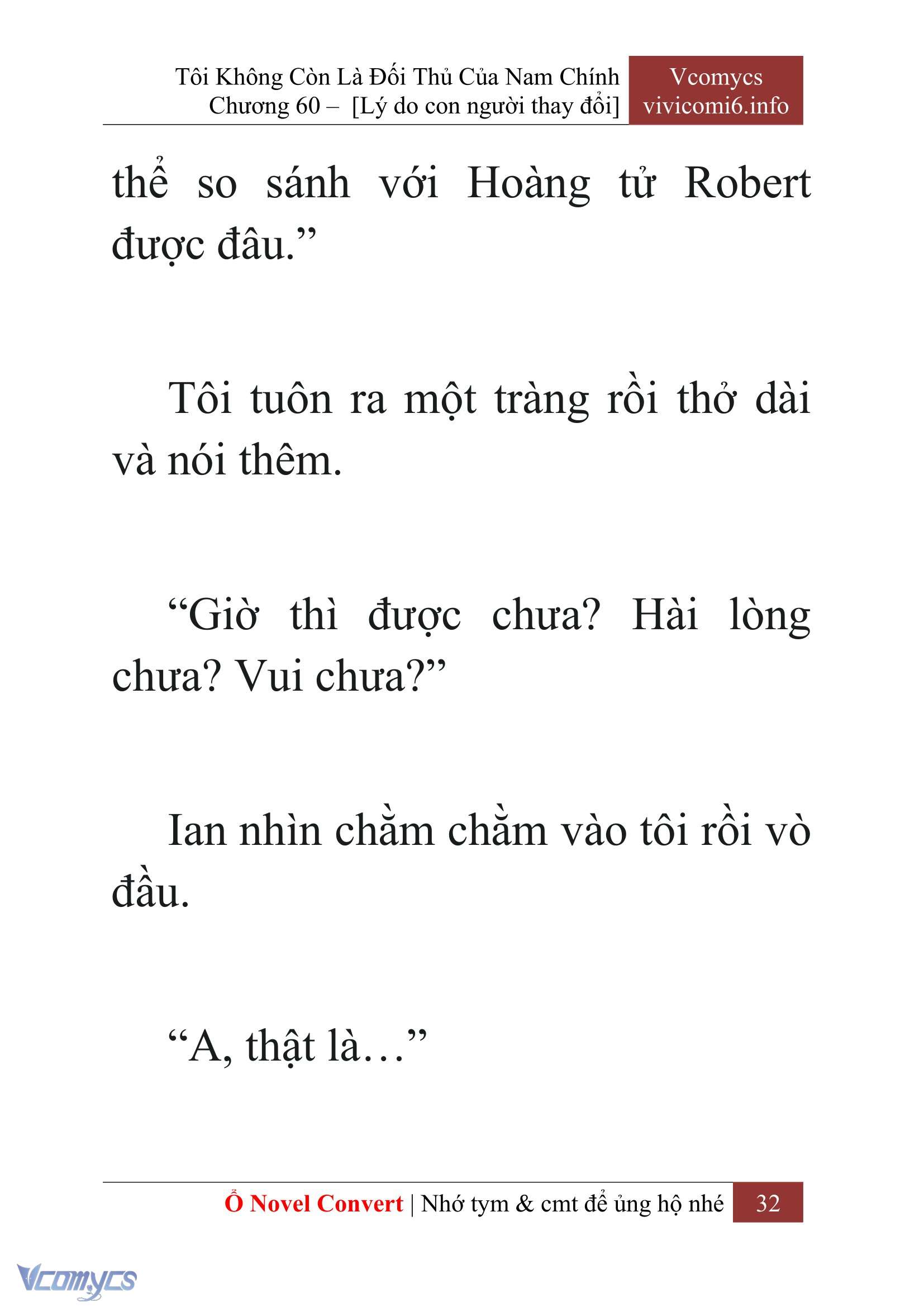 [Novel] Tôi Không Còn Là Đối Thủ Của Nam Chính Chap 60 - Trang 2
