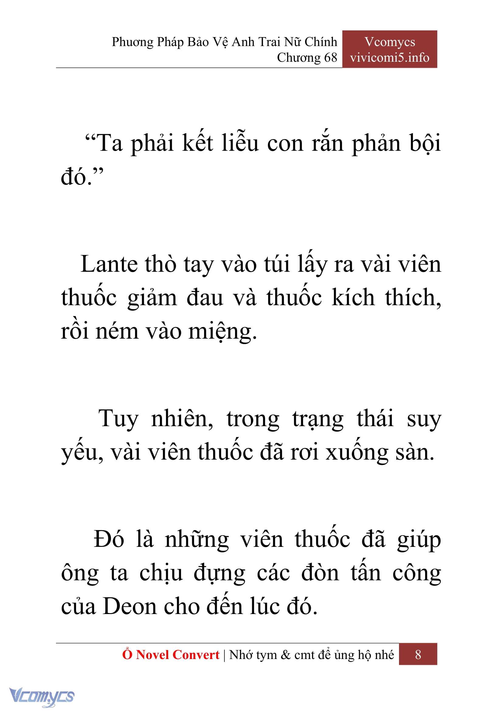 [Novel] Phương Pháp Bảo Vệ Anh Trai Nữ Chính Chap 68 - Trang 2
