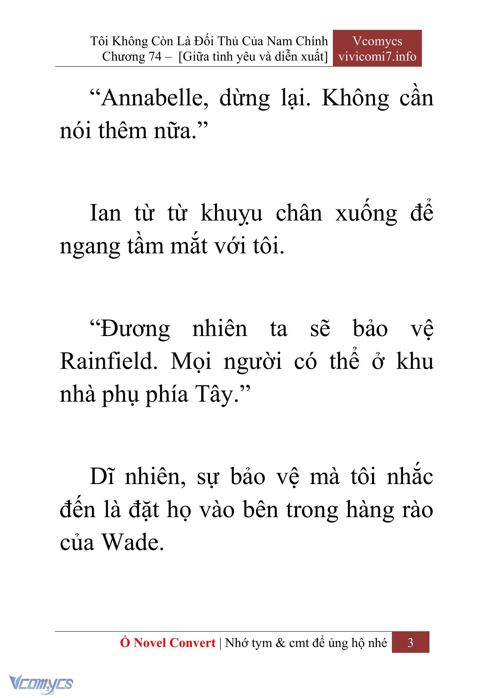 [Novel] Tôi Không Còn Là Đối Thủ Của Nam Chính Chap 74 - Trang 2