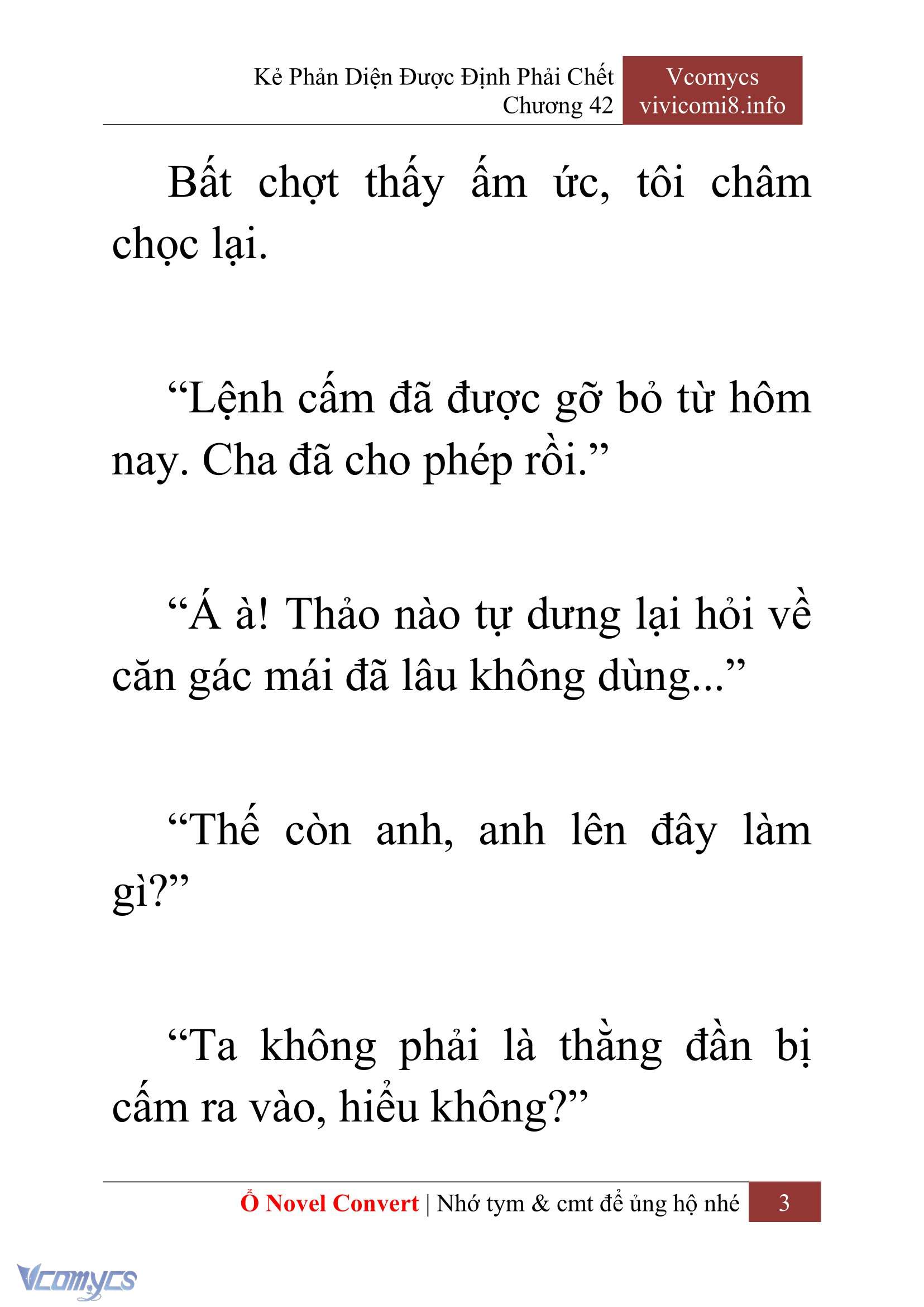 [Novel] Kẻ Phản Diện Được Định Phải Chết Chap 42 - Trang 2
