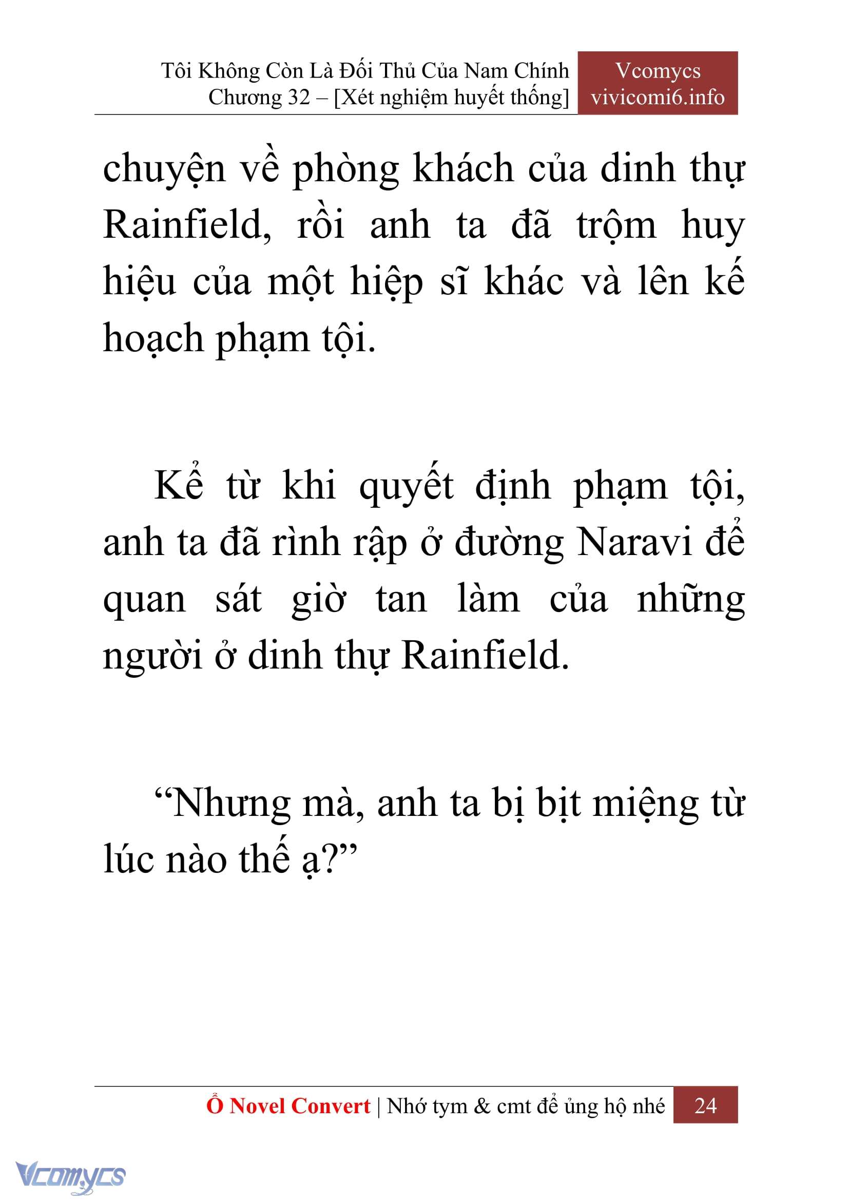 [Novel] Tôi Không Còn Là Đối Thủ Của Nam Chính Chap 32 - Trang 2