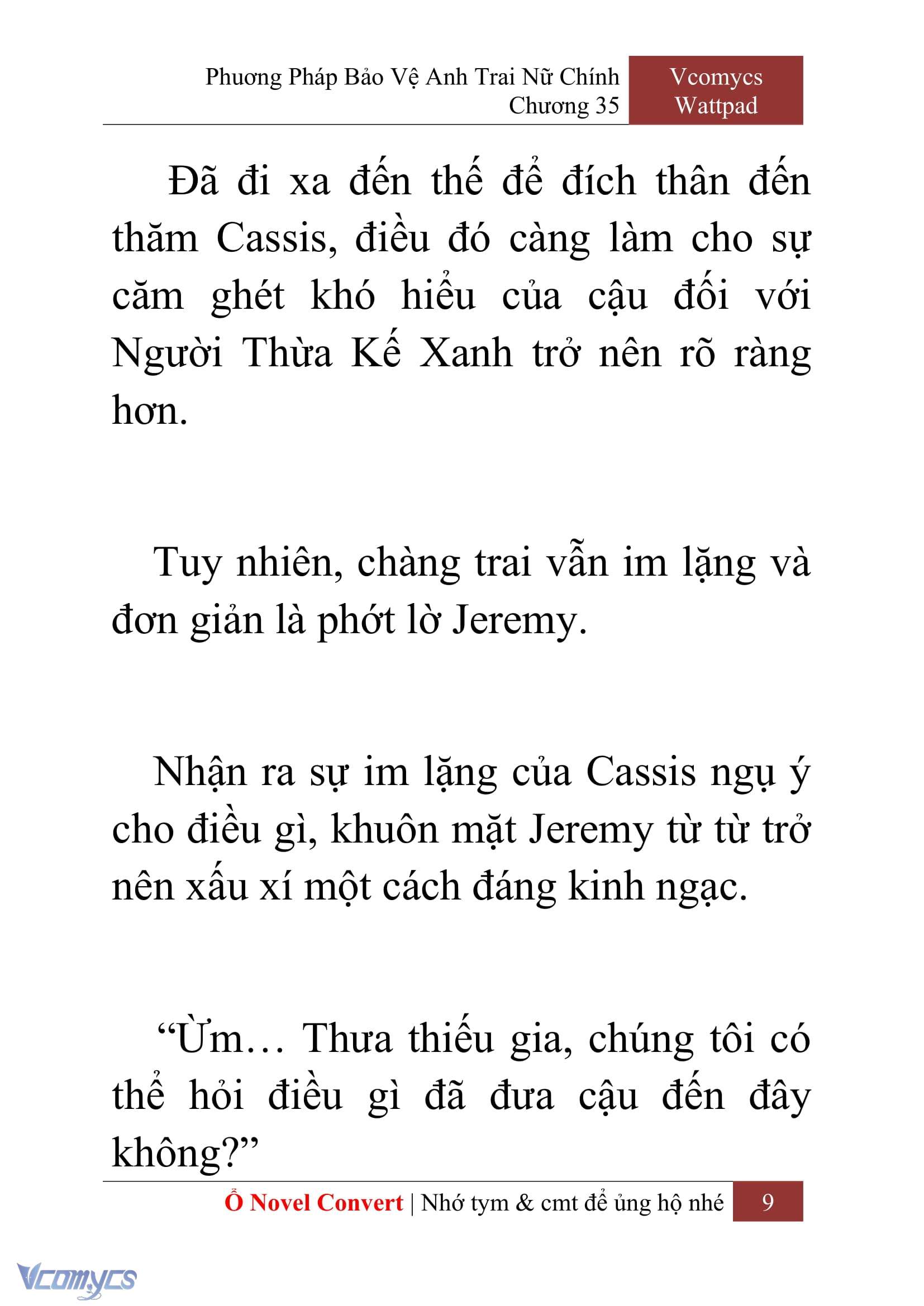 [Novel] Phương Pháp Bảo Vệ Anh Trai Nữ Chính Chap 35 - Trang 2