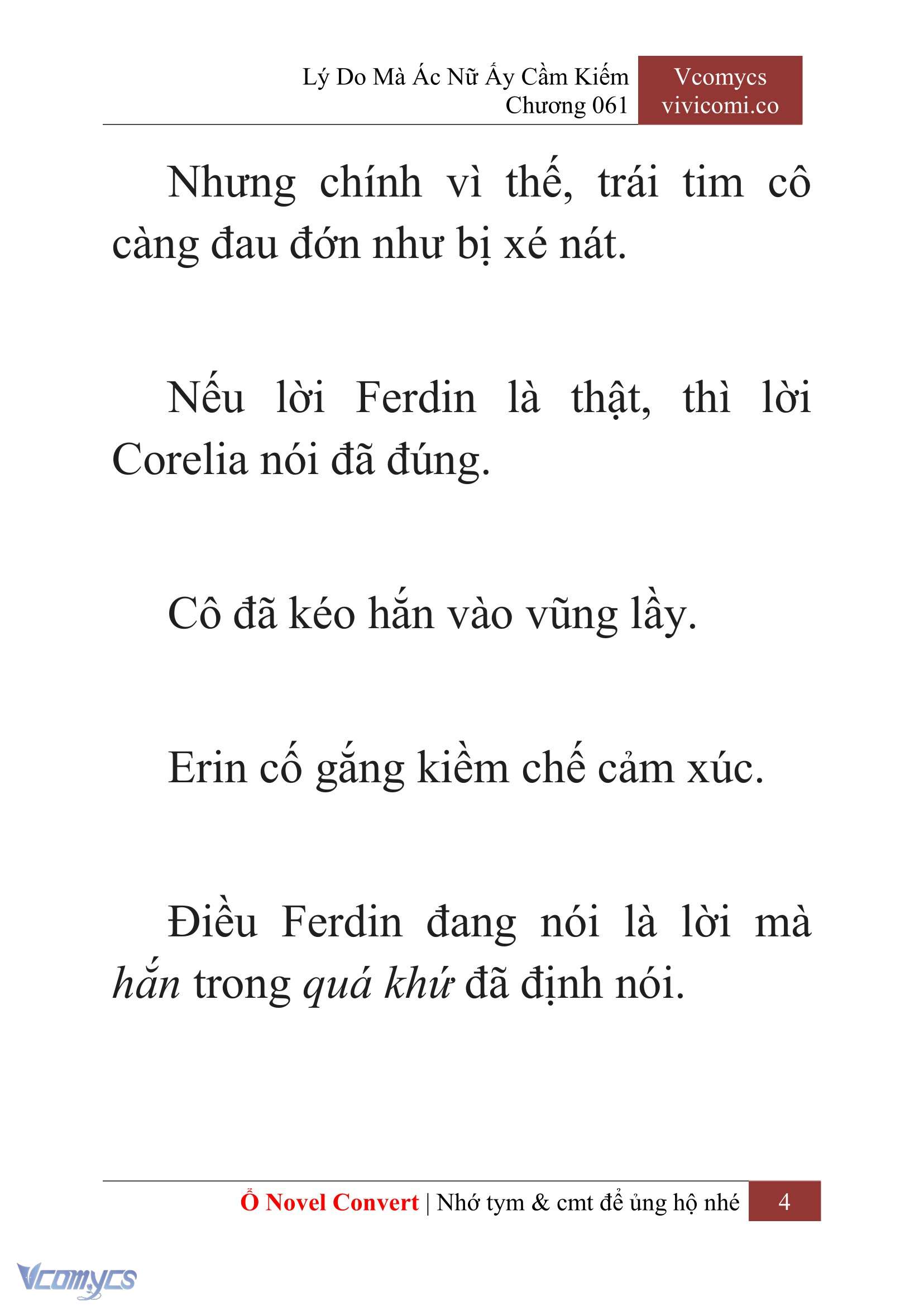 [Novel] Lý Do Mà Ác Nữ Ấy Cầm Kiếm Chap 61 - Trang 2