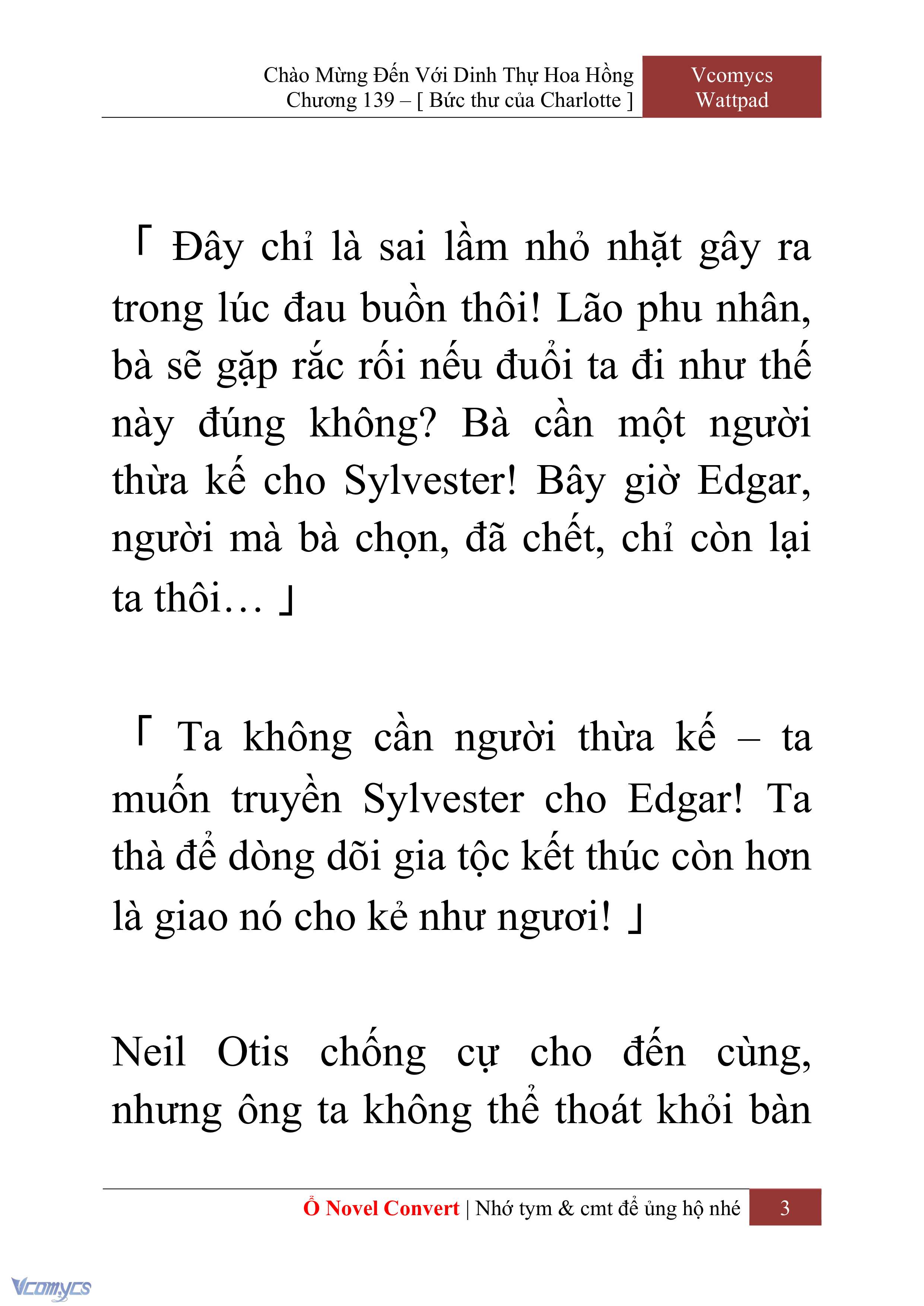 [Novel] Chào Mừng Đến Với Dinh Thự Hoa Hồng Chap 139 - Trang 2