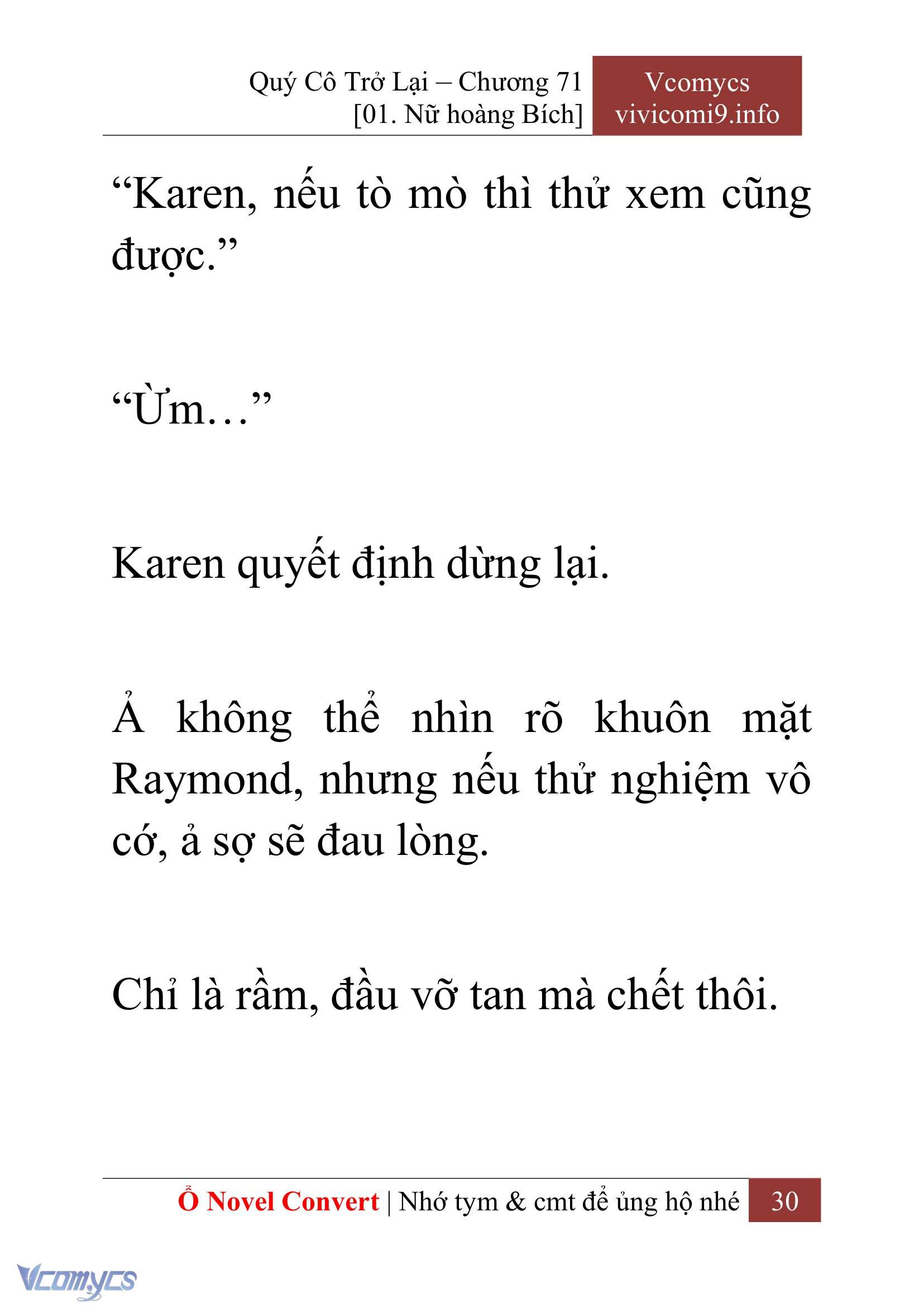 [Novel] Quý Cô Trở Lại Chap 71 - Trang 2