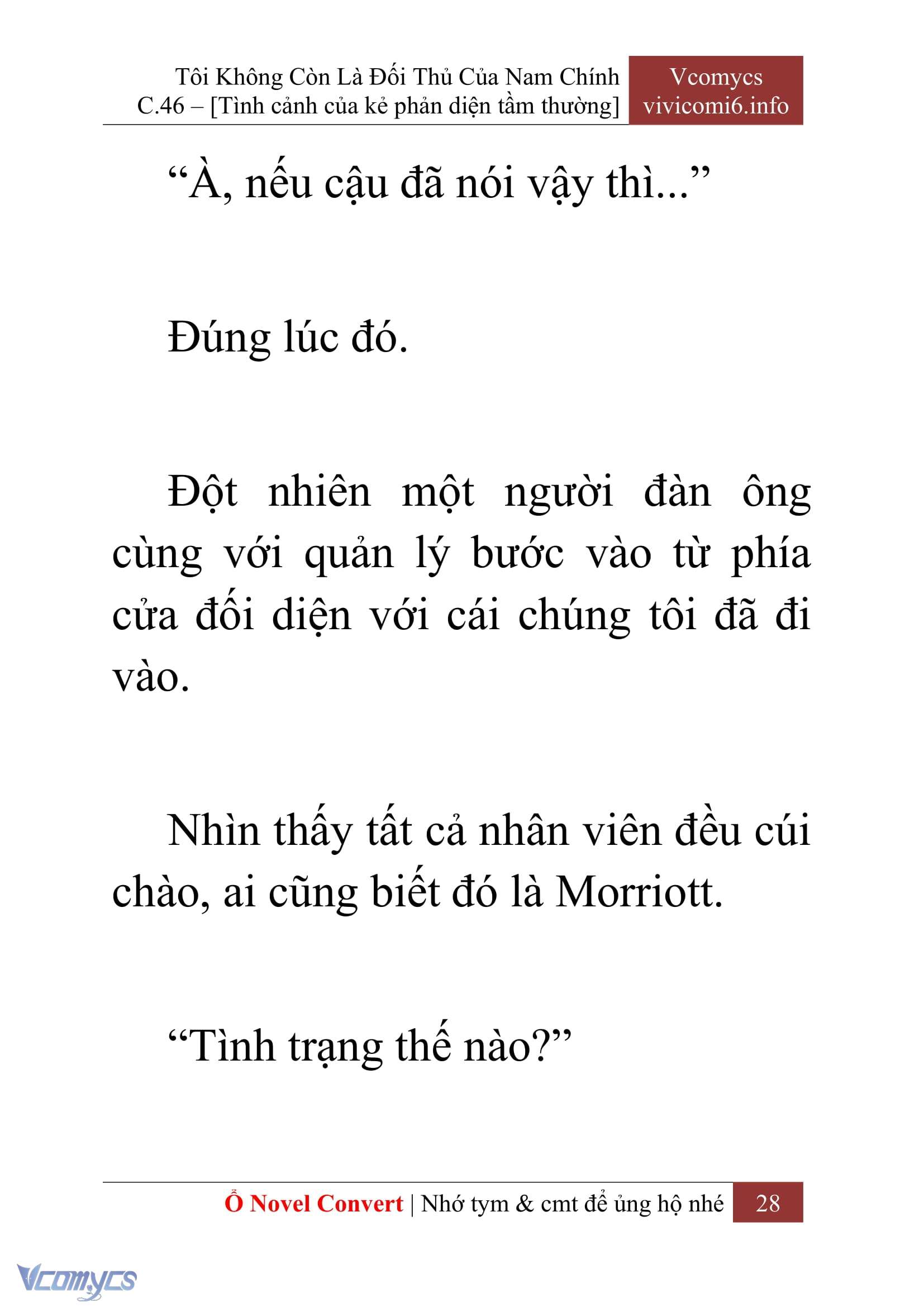 [Novel] Tôi Không Còn Là Đối Thủ Của Nam Chính Chap 46 - Trang 2