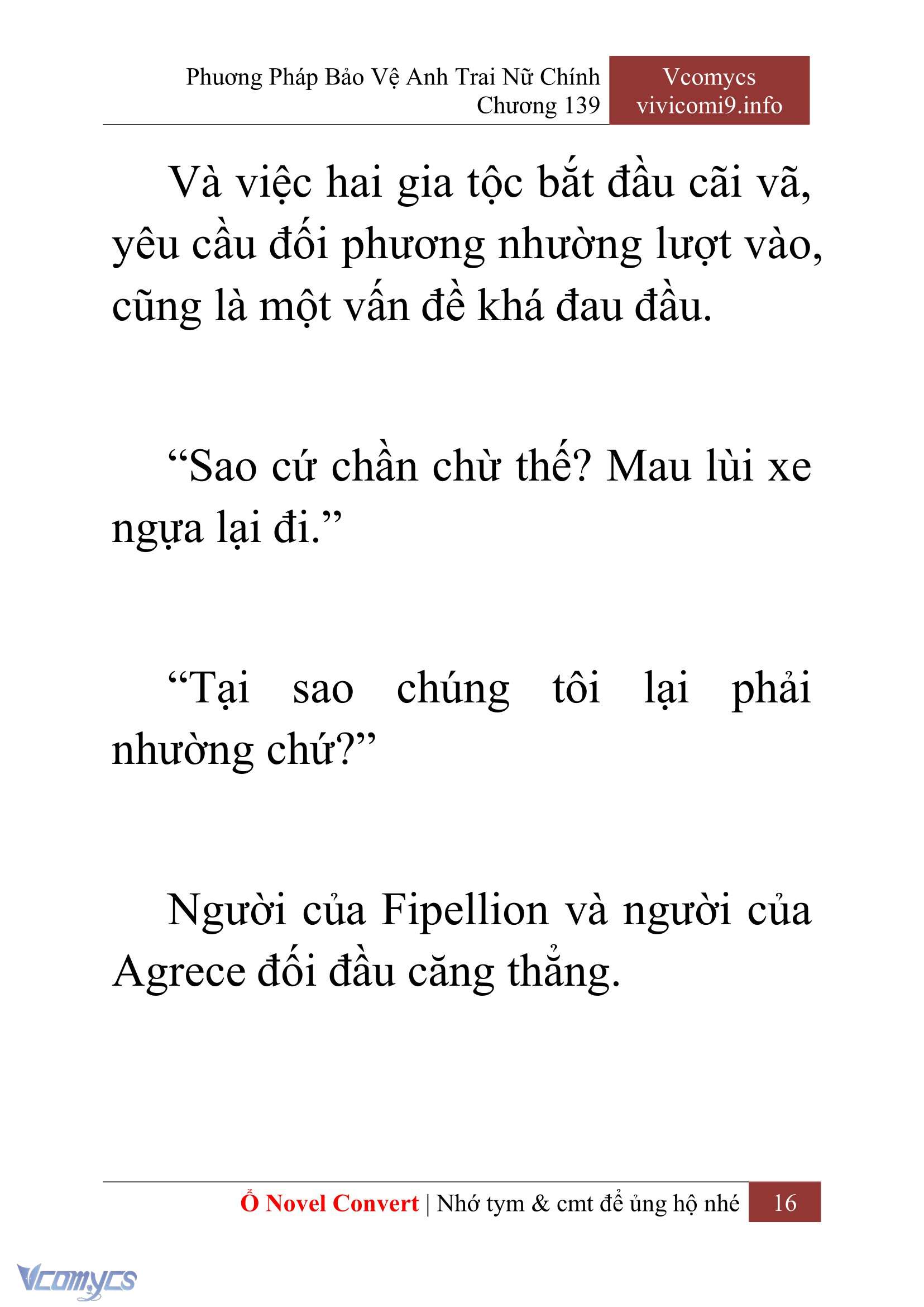 [Novel] Phương Pháp Bảo Vệ Anh Trai Nữ Chính Chap 139 - Trang 2