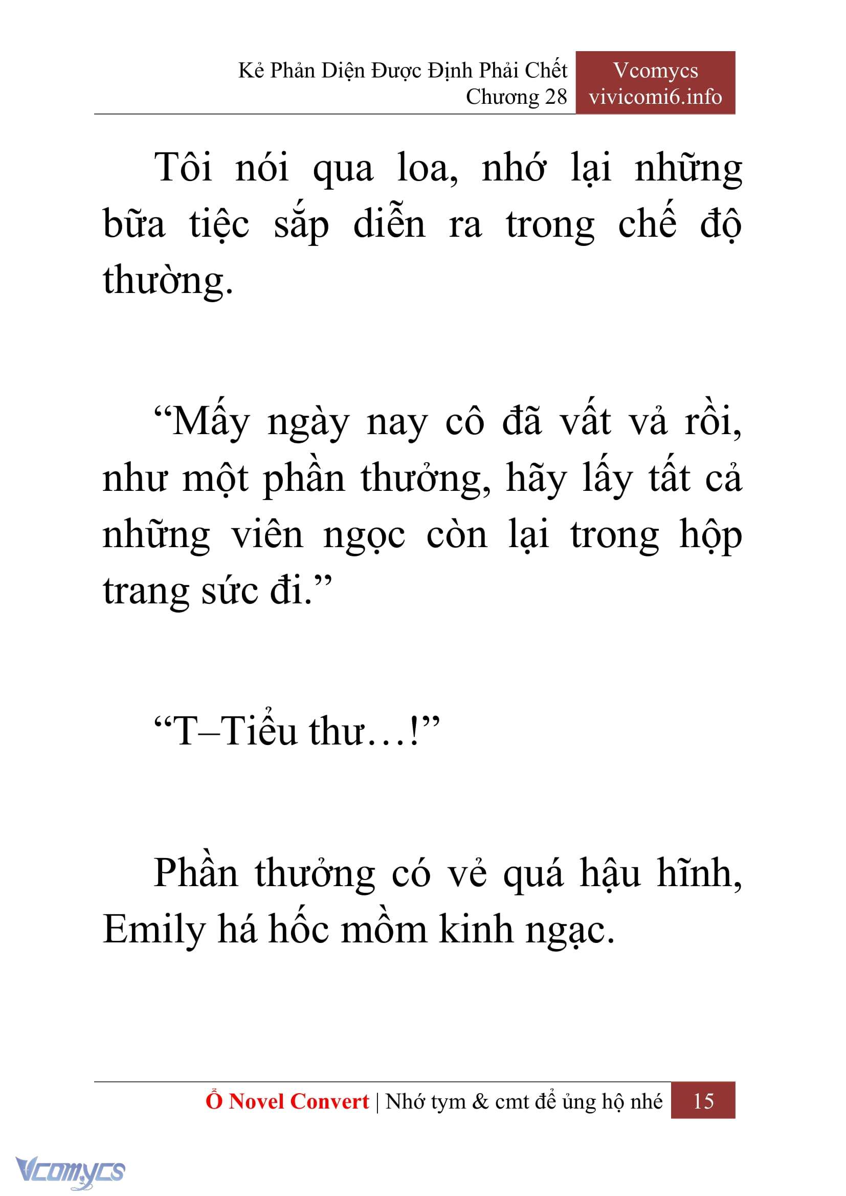 [Novel] Kẻ Phản Diện Được Định Phải Chết Chap 28 - Trang 2
