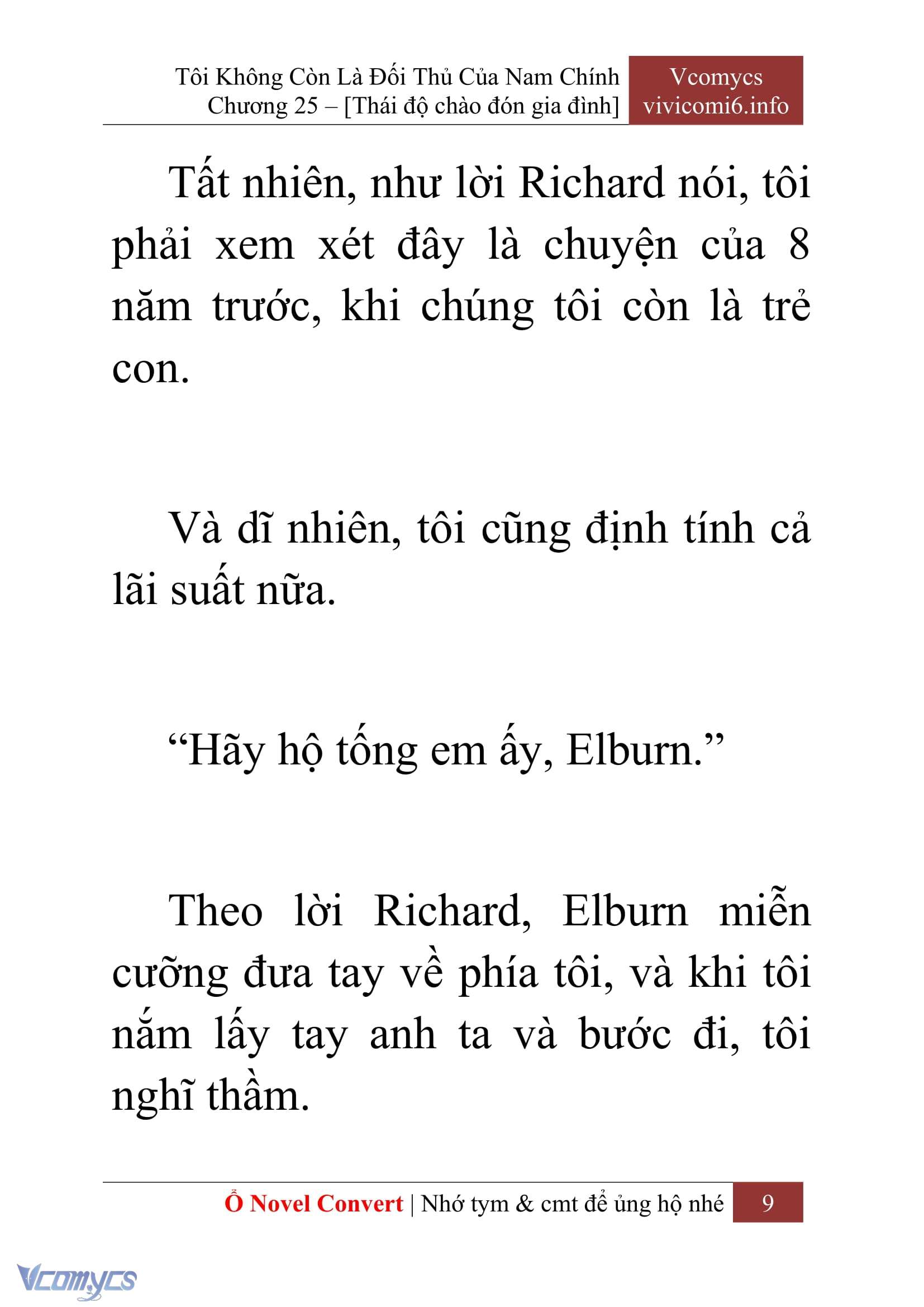 [Novel] Tôi Không Còn Là Đối Thủ Của Nam Chính Chap 25 - Trang 2