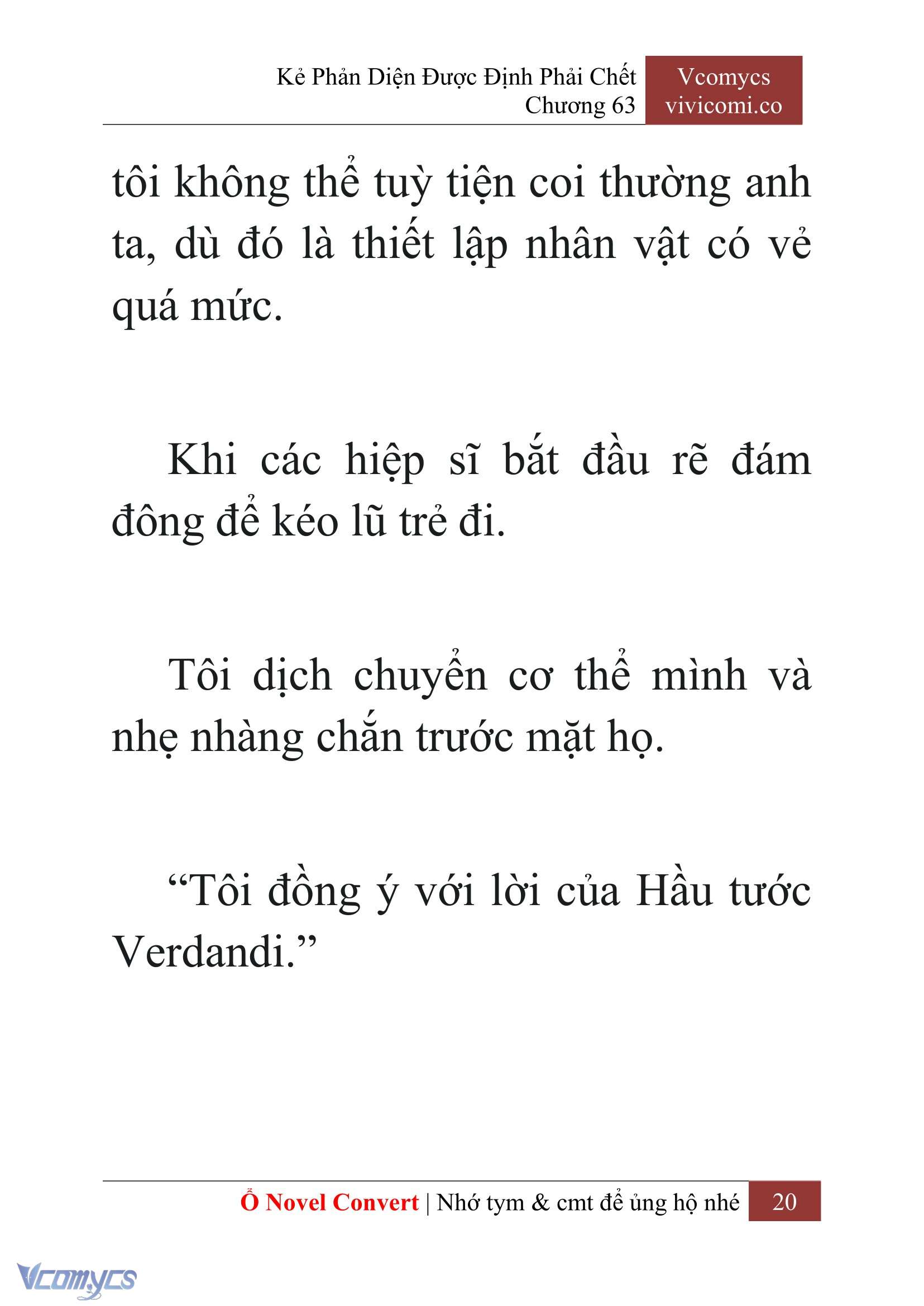[Novel] Kẻ Phản Diện Được Định Phải Chết Chap 63 - Next Chap 64