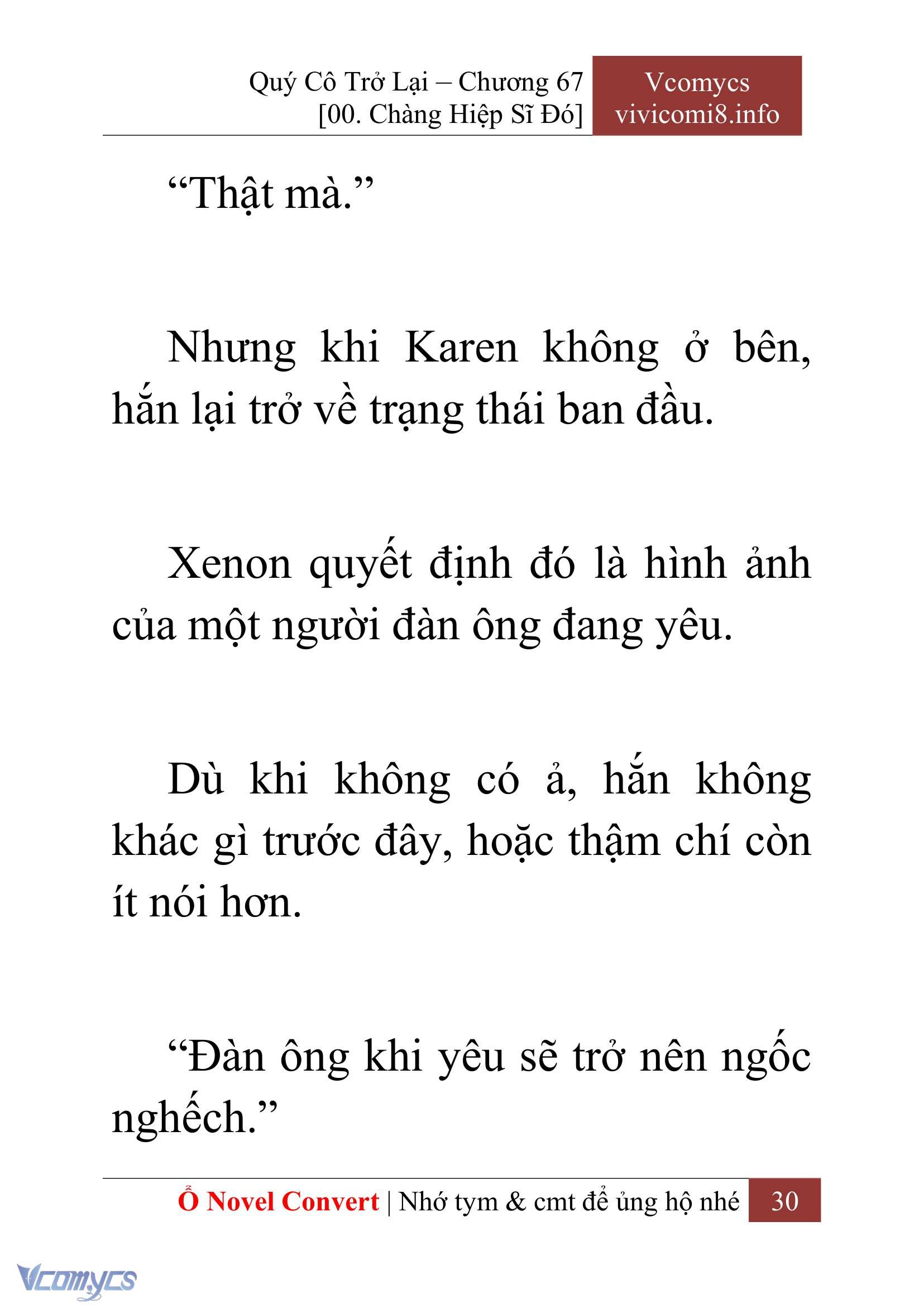 [Novel] Quý Cô Trở Lại Chap 67 - Trang 2