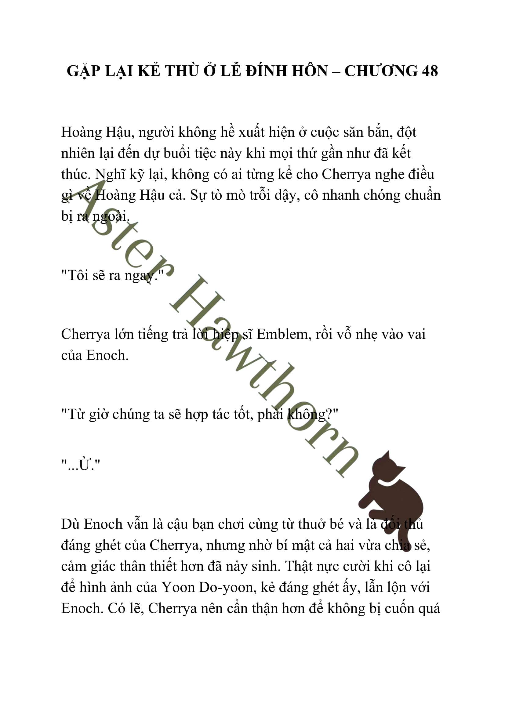 [NOVEL] Gặp Lại Kẻ Thù Ở Lễ Đính Hôn Chap 48 - Trang 2