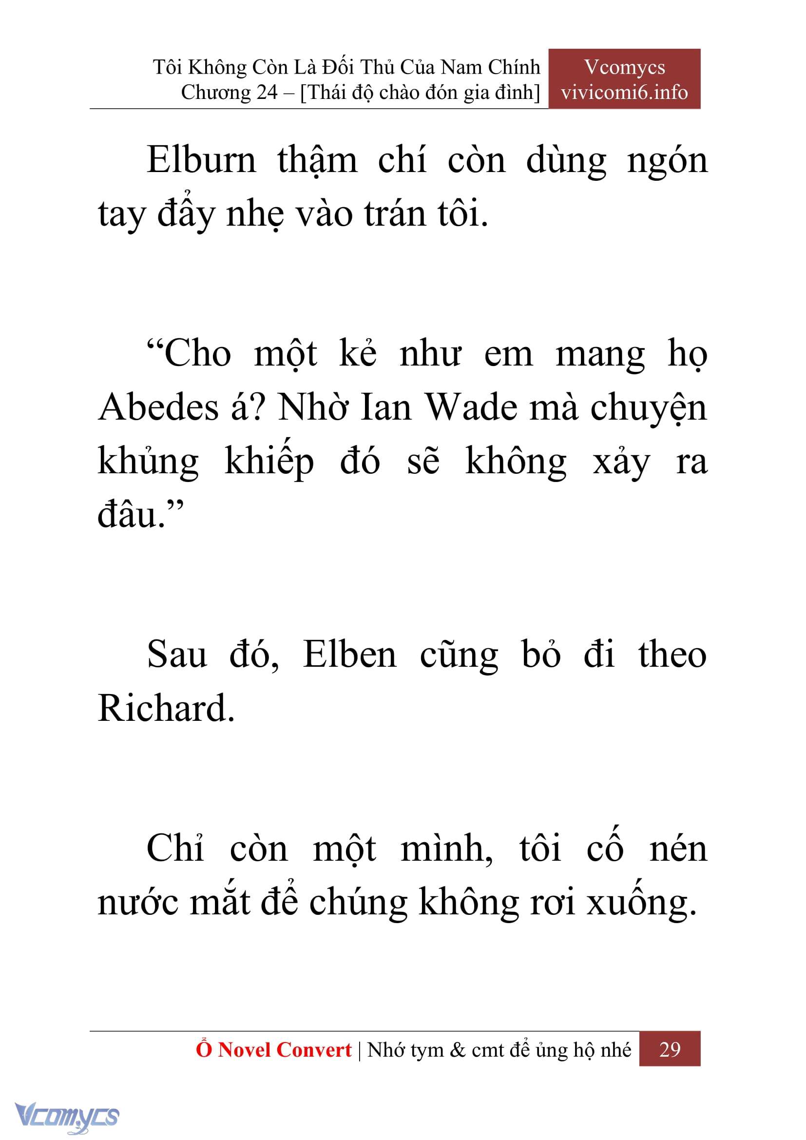 [Novel] Tôi Không Còn Là Đối Thủ Của Nam Chính Chap 24 - Trang 2