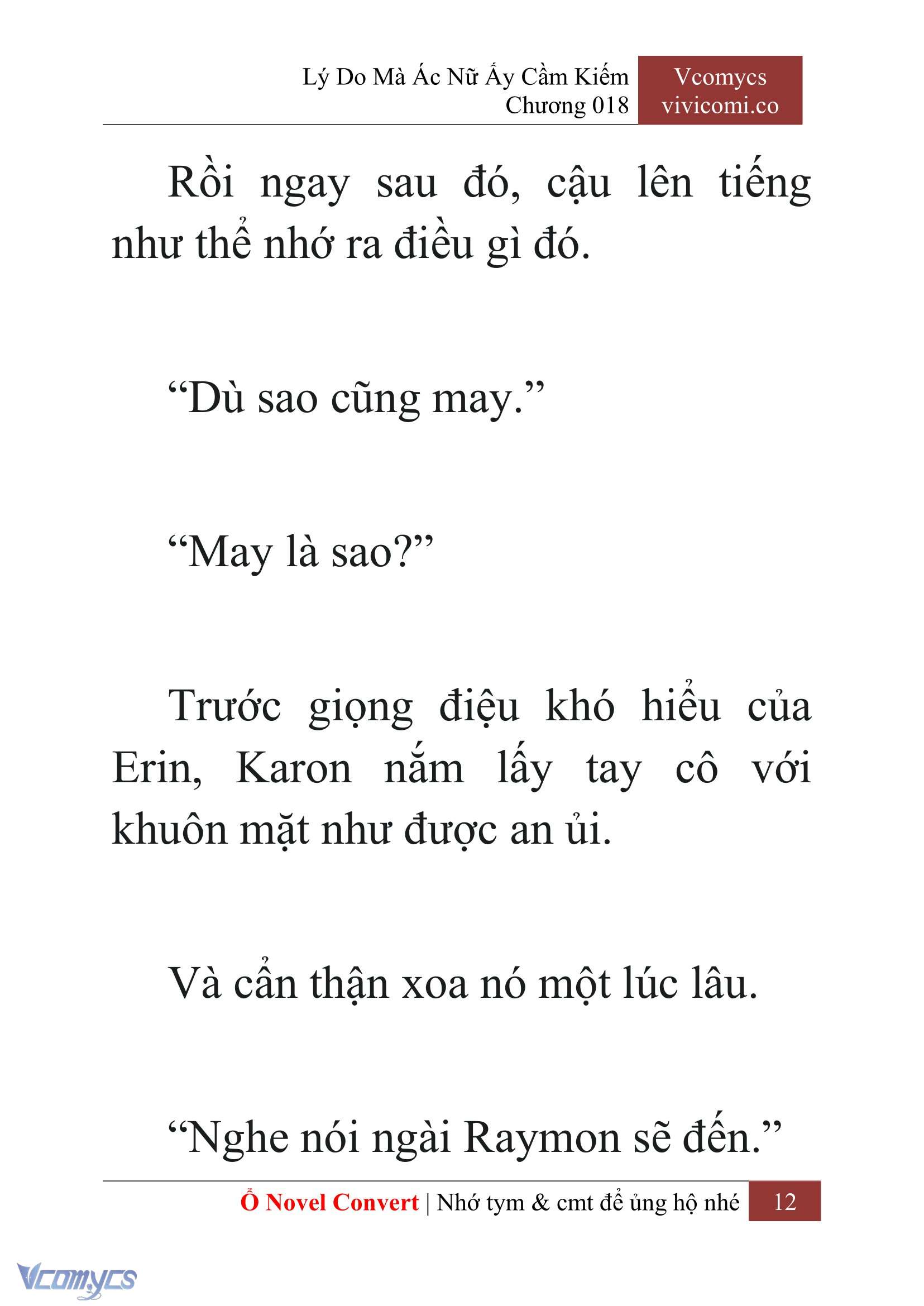 [Novel] Lý Do Mà Ác Nữ Ấy Cầm Kiếm Chap 18 - Next Chap 19