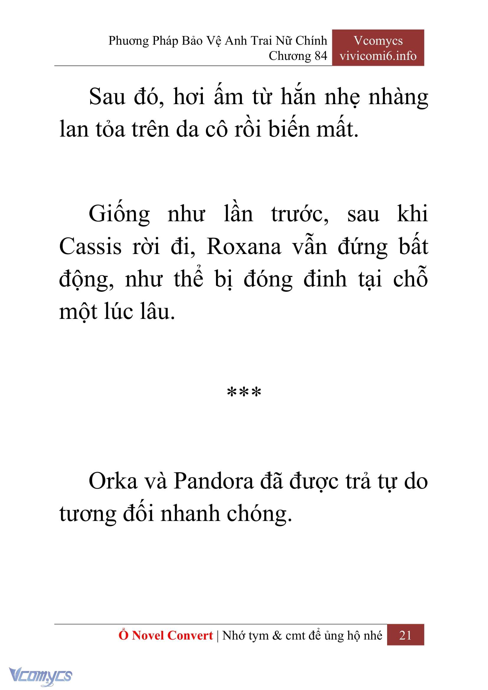 [Novel] Phương Pháp Bảo Vệ Anh Trai Nữ Chính Chap 84 - Trang 2