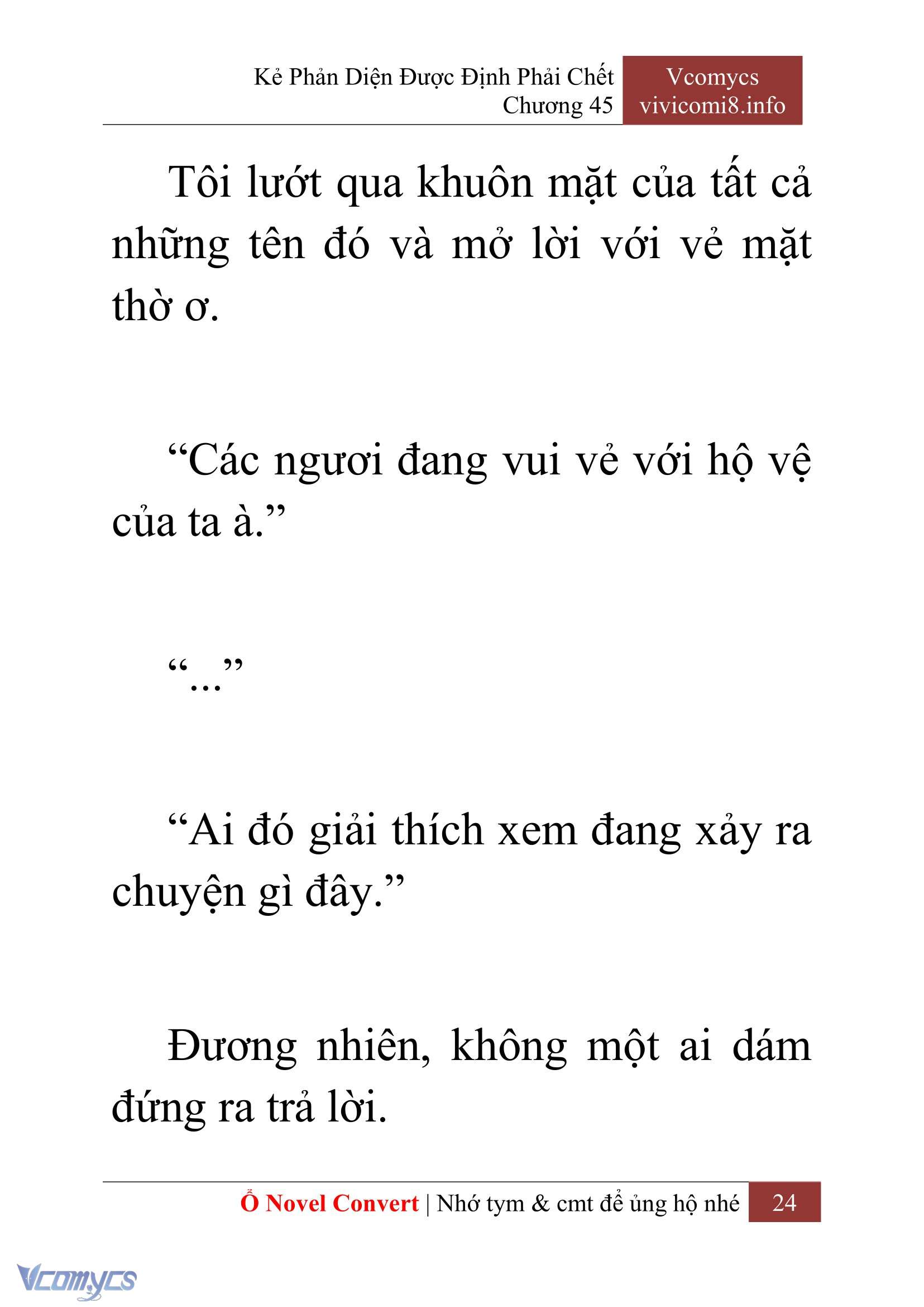 [Novel] Kẻ Phản Diện Được Định Phải Chết Chap 45 - Trang 2