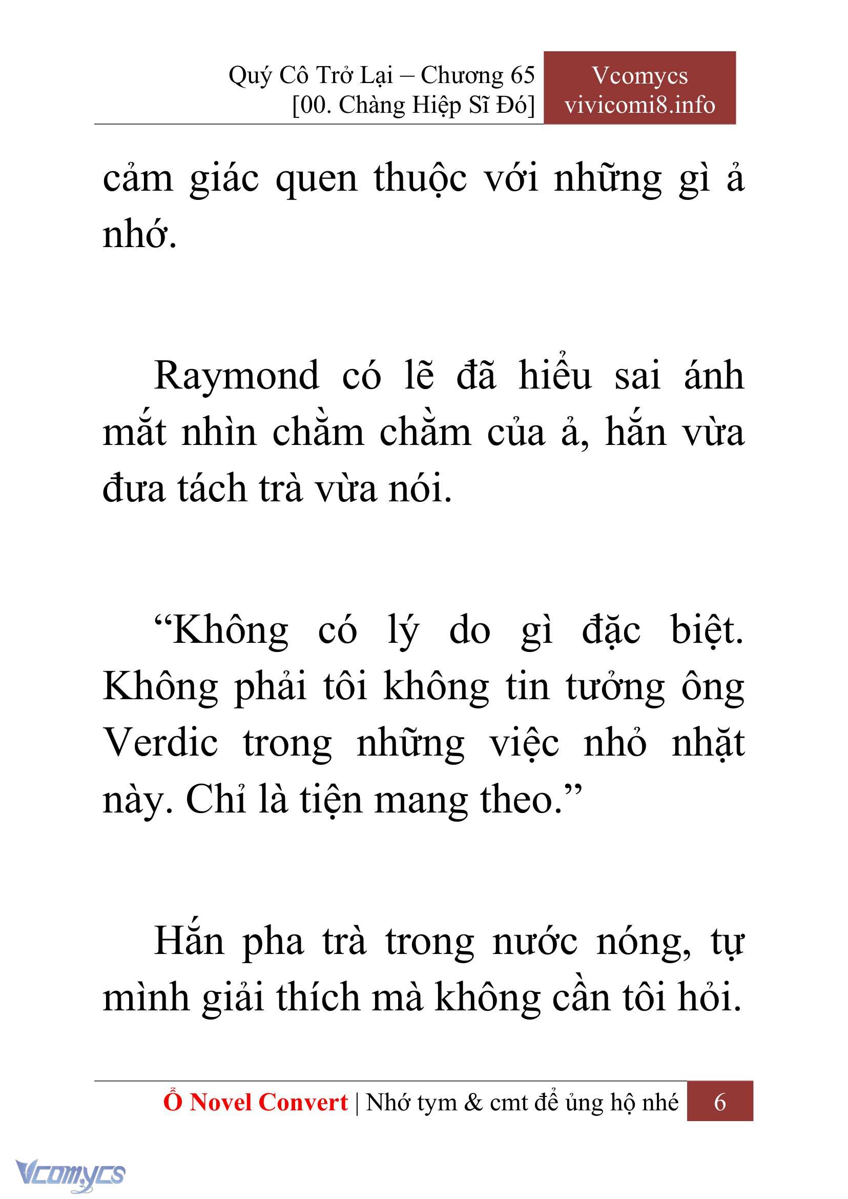 [Novel] Quý Cô Trở Lại Chap 65 - Trang 2