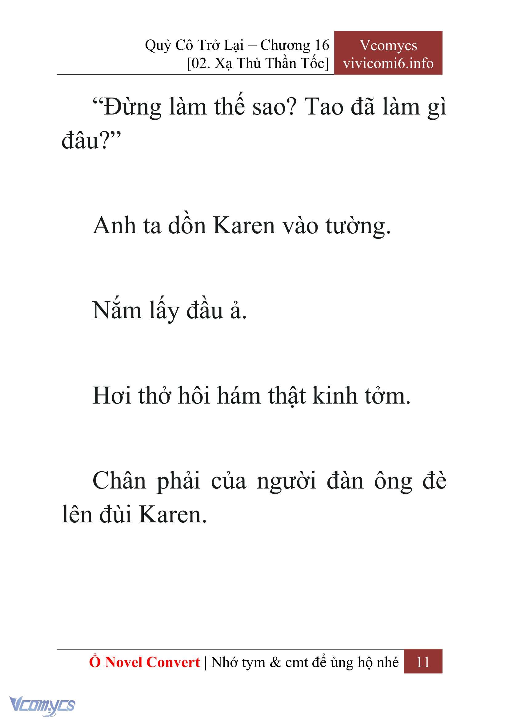 [Novel] Quý Cô Trở Lại Chap 16 - Trang 2