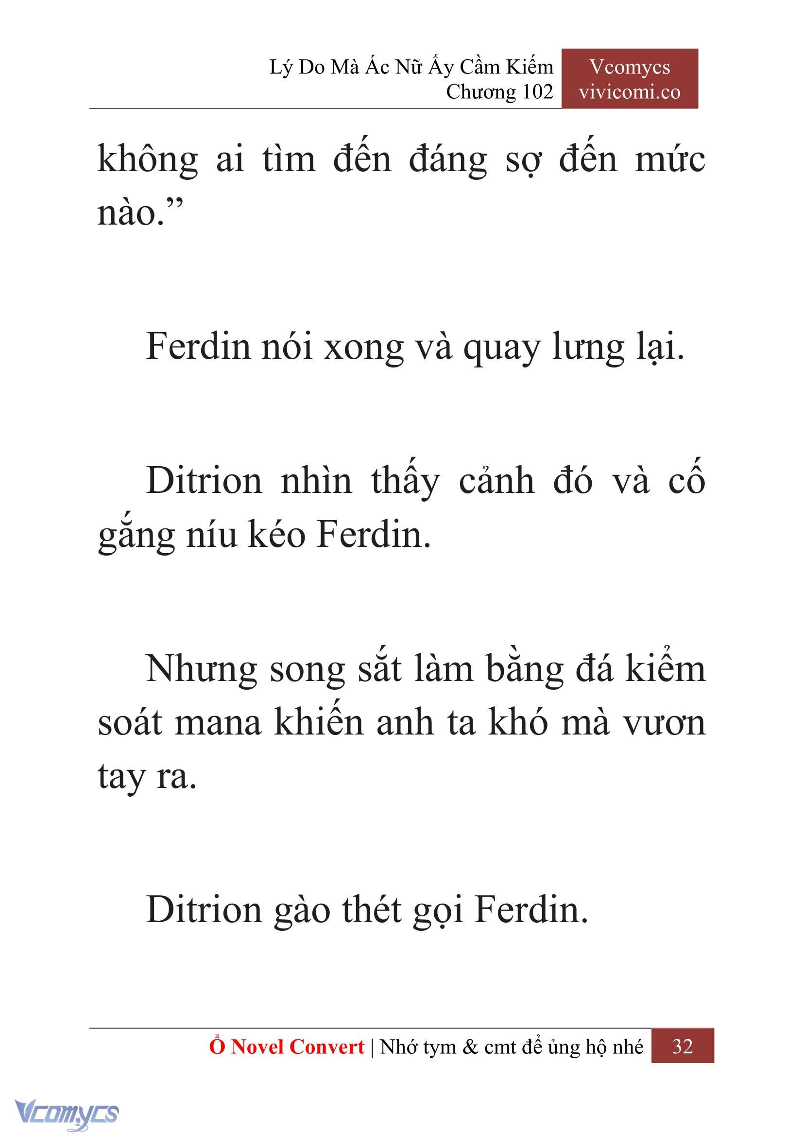 [Novel] Lý Do Mà Ác Nữ Ấy Cầm Kiếm Chap 102 - Next Chap 103