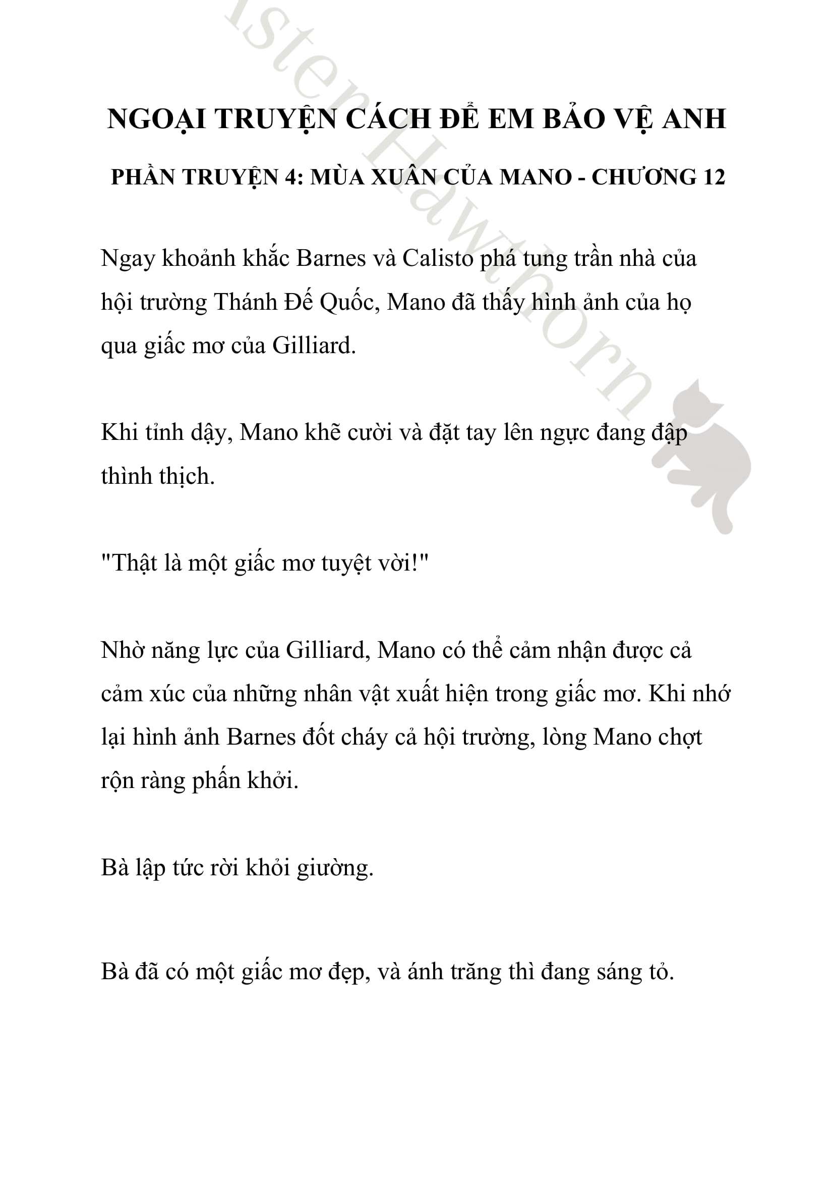 [NOVEL] Ngoại Truyện Cách Để Em Bảo Vệ Anh Chap 12 - Trang 2