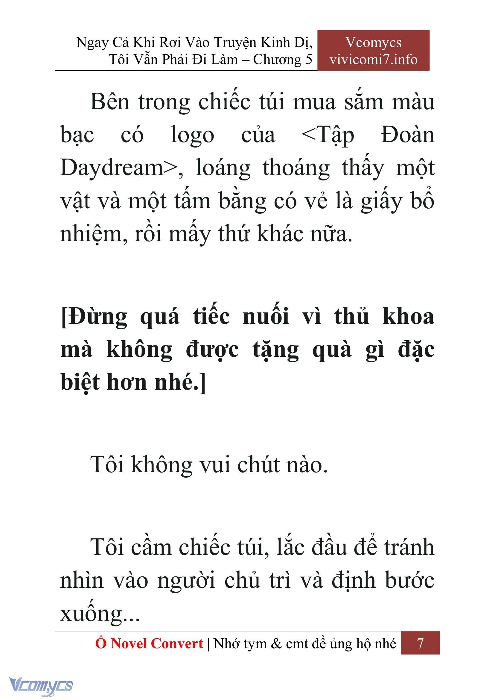 [Novel] Ngay Cả Khi Rơi Vào Truyện Kinh Dị, Tôi Vẫn Phải Đi Làm Chap 5 - Next Chap 6