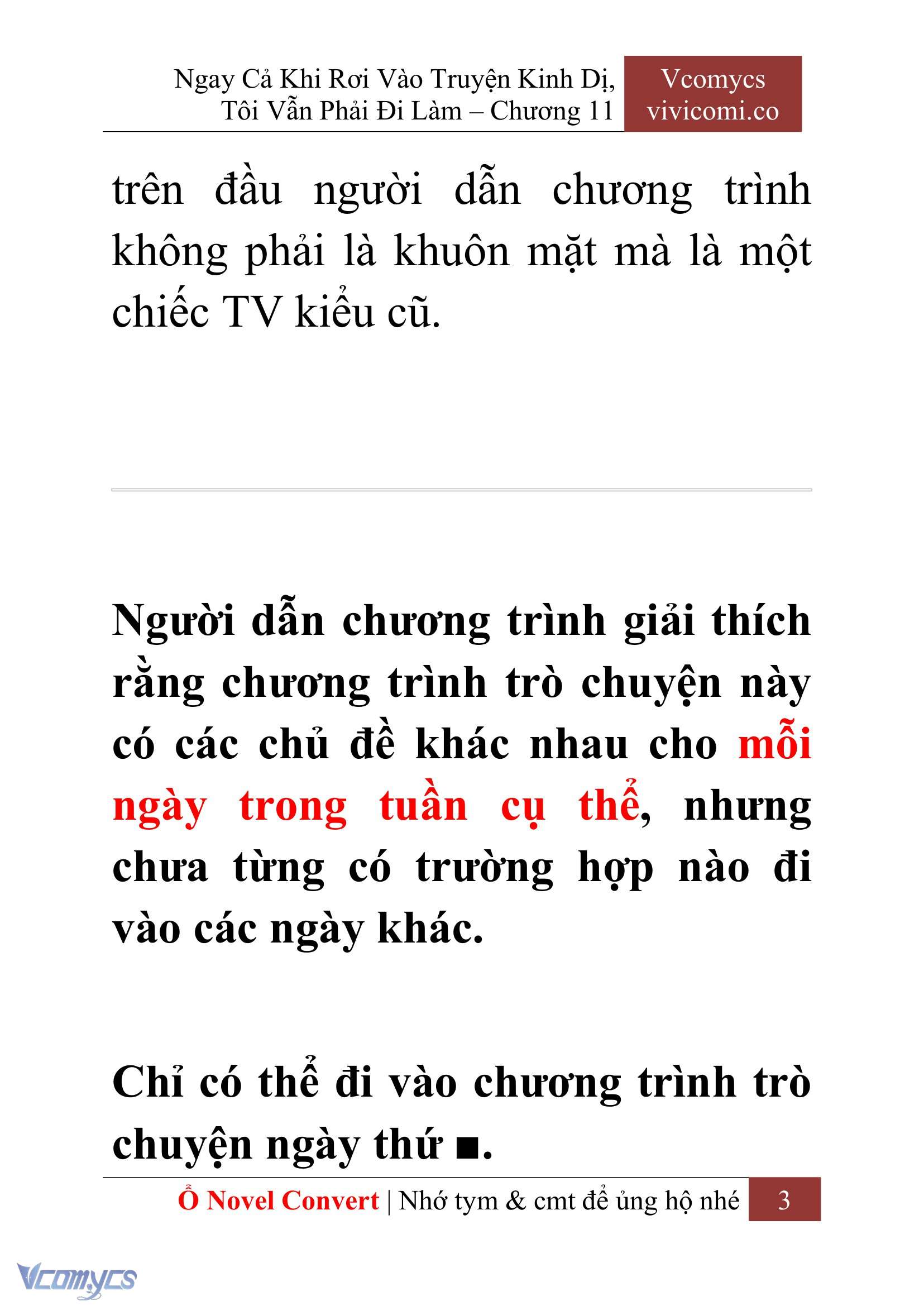 [Novel] Ngay Cả Khi Rơi Vào Truyện Kinh Dị, Tôi Vẫn Phải Đi Làm Chap 11 - Next 