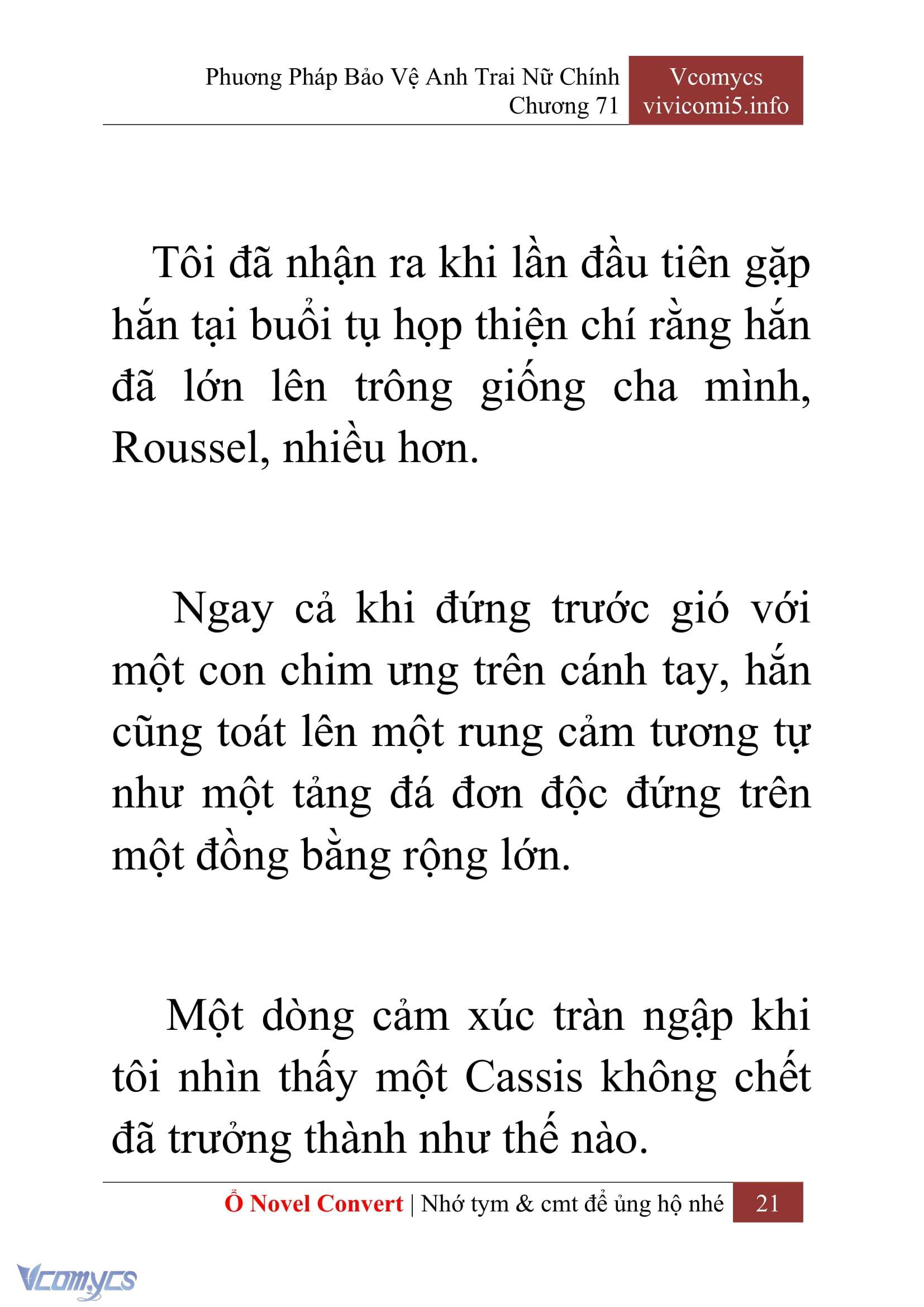 [Novel] Phương Pháp Bảo Vệ Anh Trai Nữ Chính Chap 71 - Trang 2