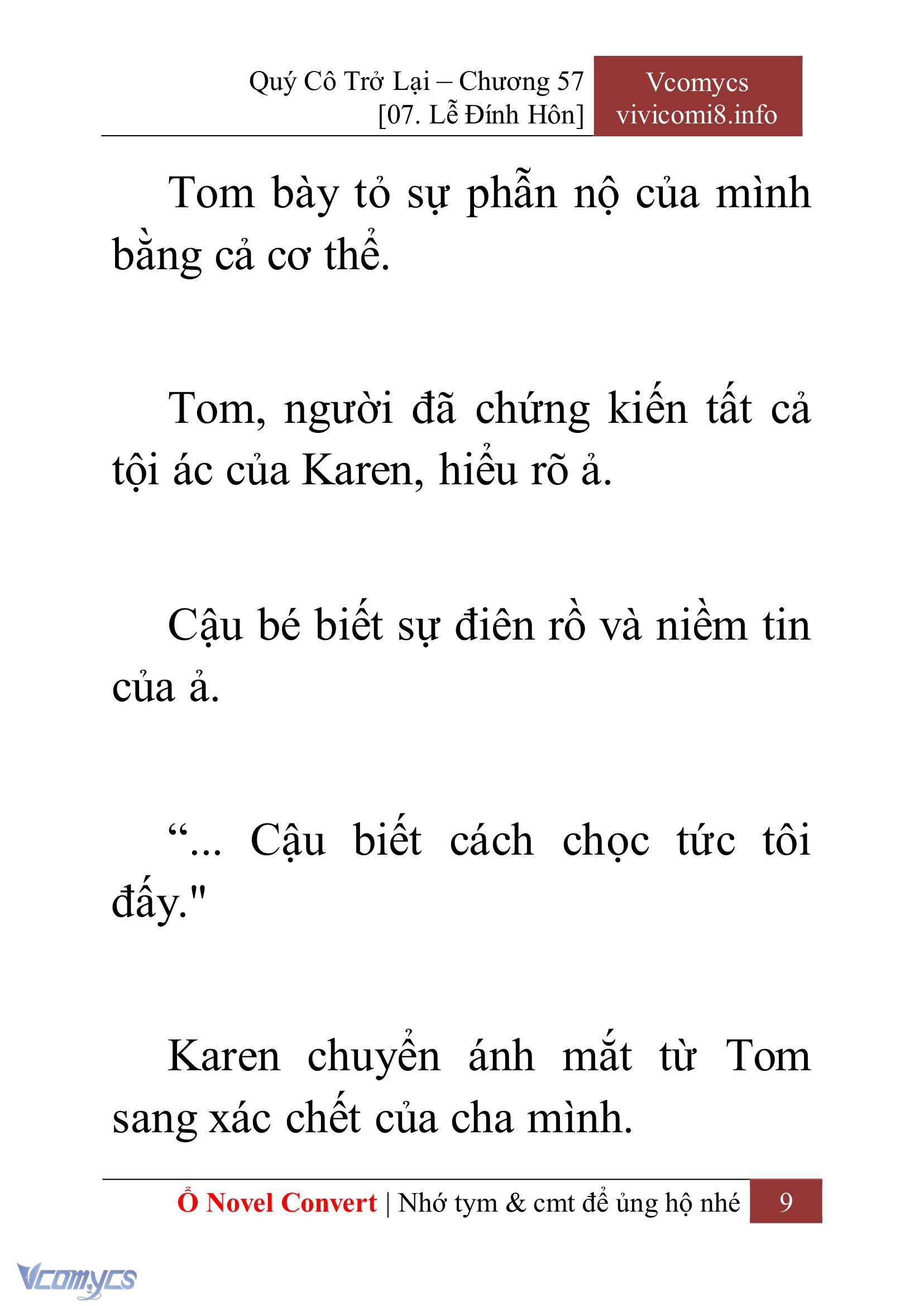 [Novel] Quý Cô Trở Lại Chap 57 - Trang 2