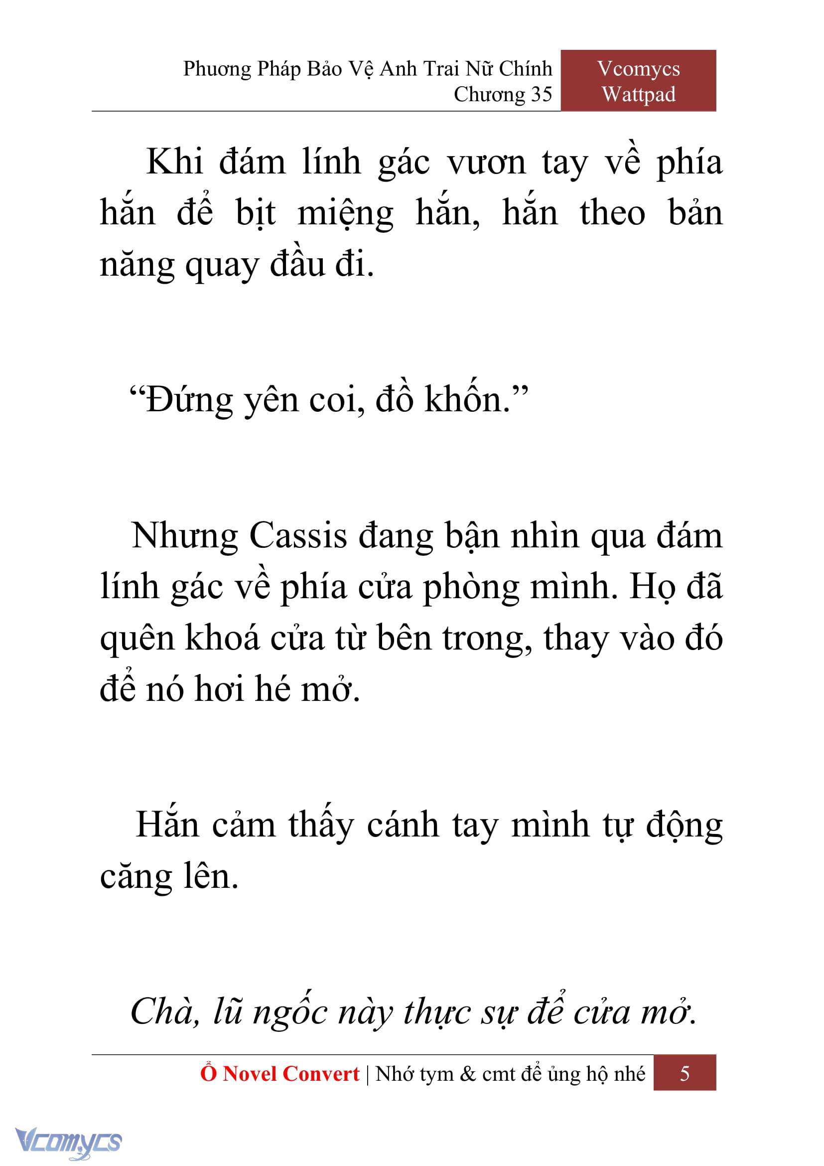 [Novel] Phương Pháp Bảo Vệ Anh Trai Nữ Chính Chap 35 - Trang 2