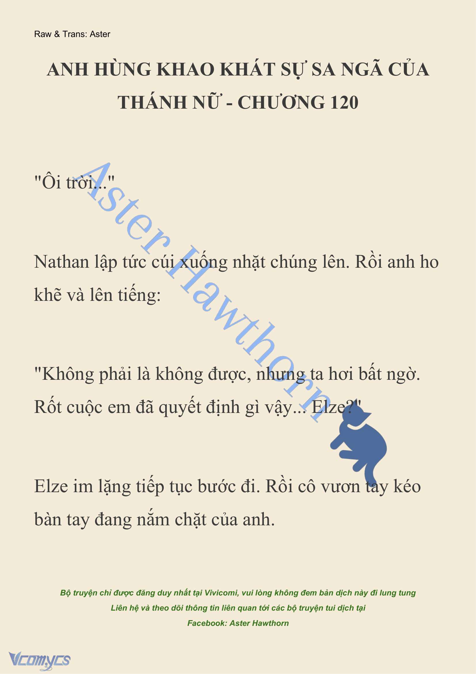 [NOVEL] Anh Hùng Khao Khát Sự Sa Ngã Của Thánh Nữ Chap 120 - Next 