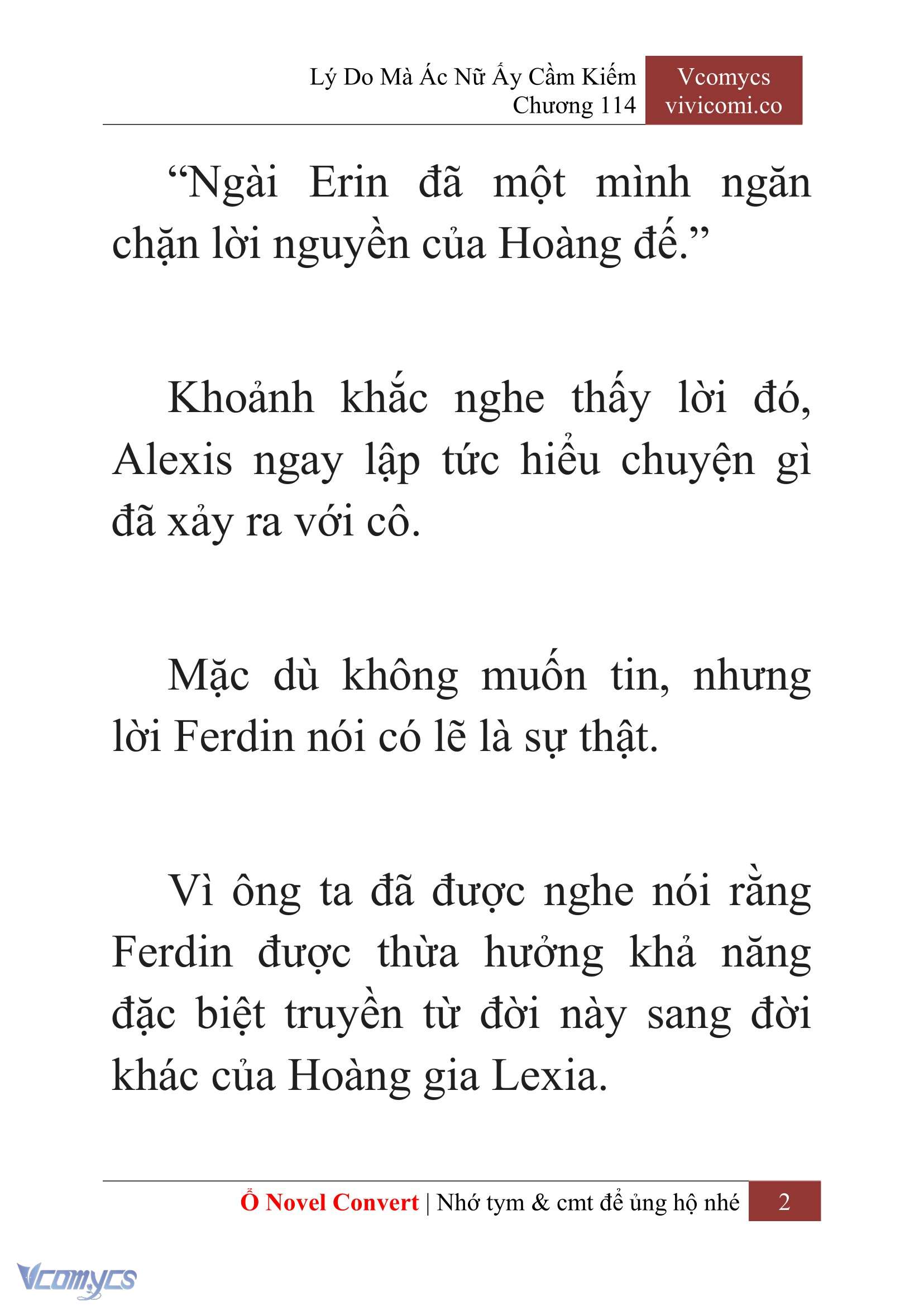 [Novel] Lý Do Mà Ác Nữ Ấy Cầm Kiếm Chap 114 - Next Chap 115