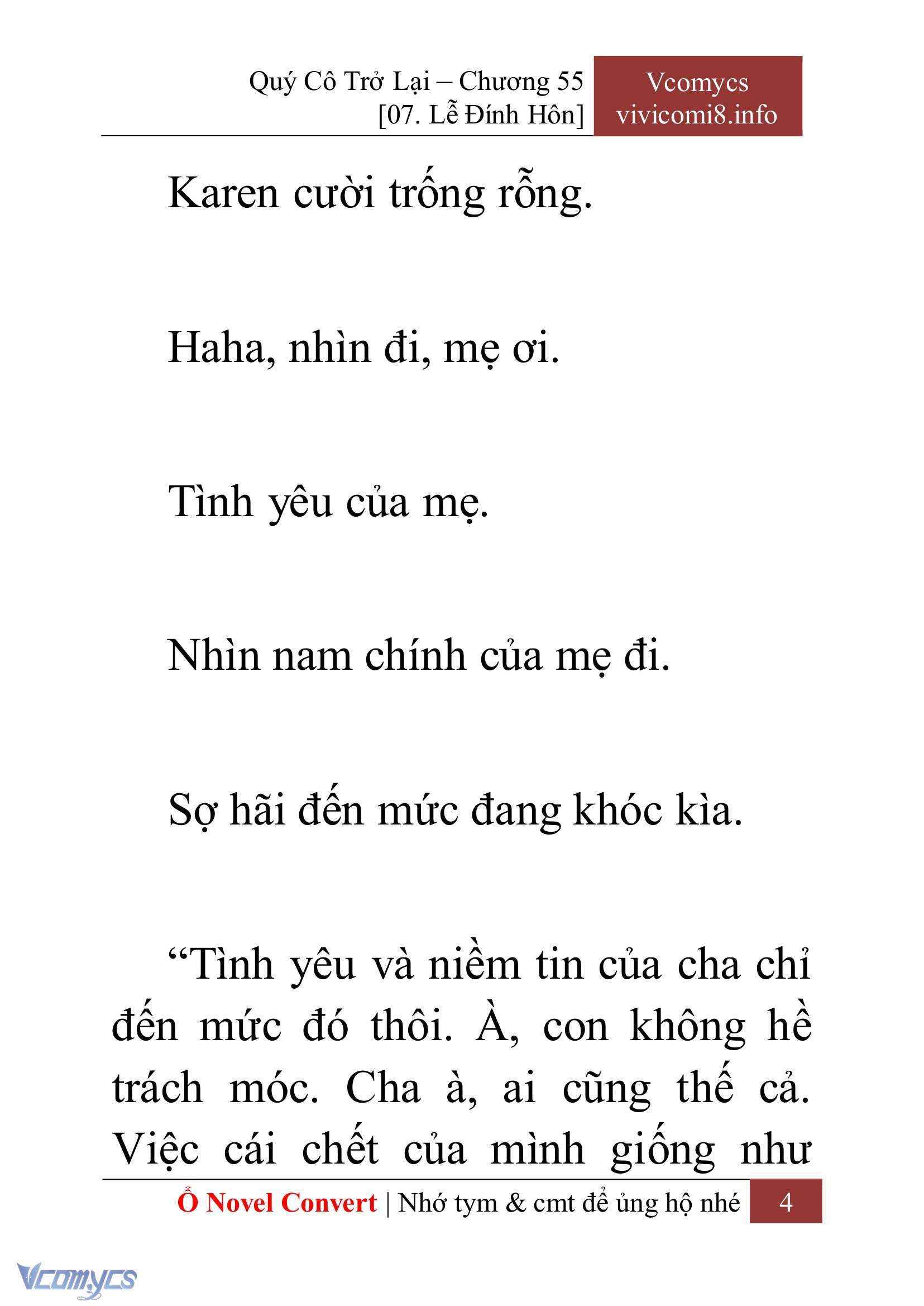 [Novel] Quý Cô Trở Lại Chap 55 - Trang 2