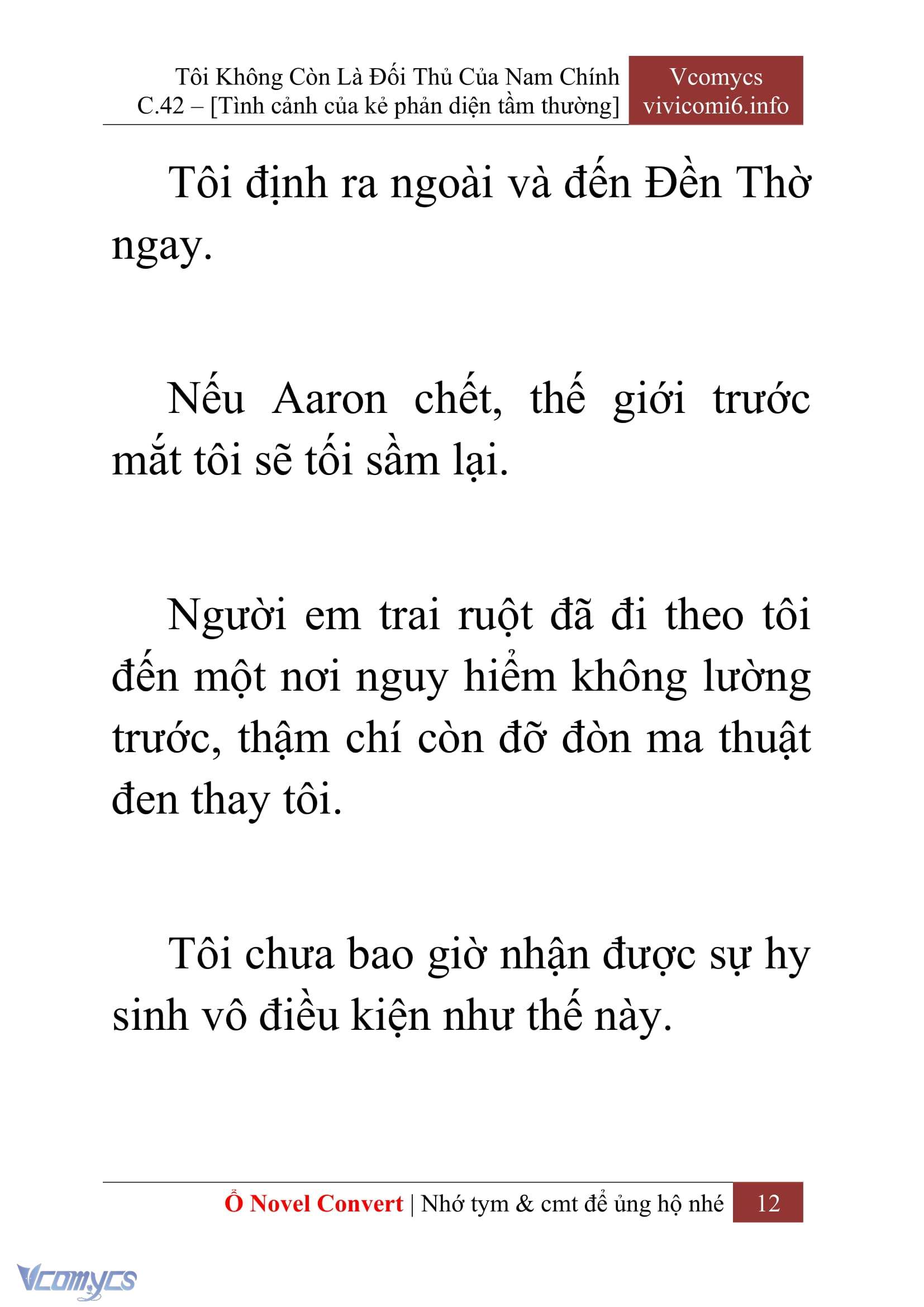 [Novel] Tôi Không Còn Là Đối Thủ Của Nam Chính Chap 42 - Trang 2