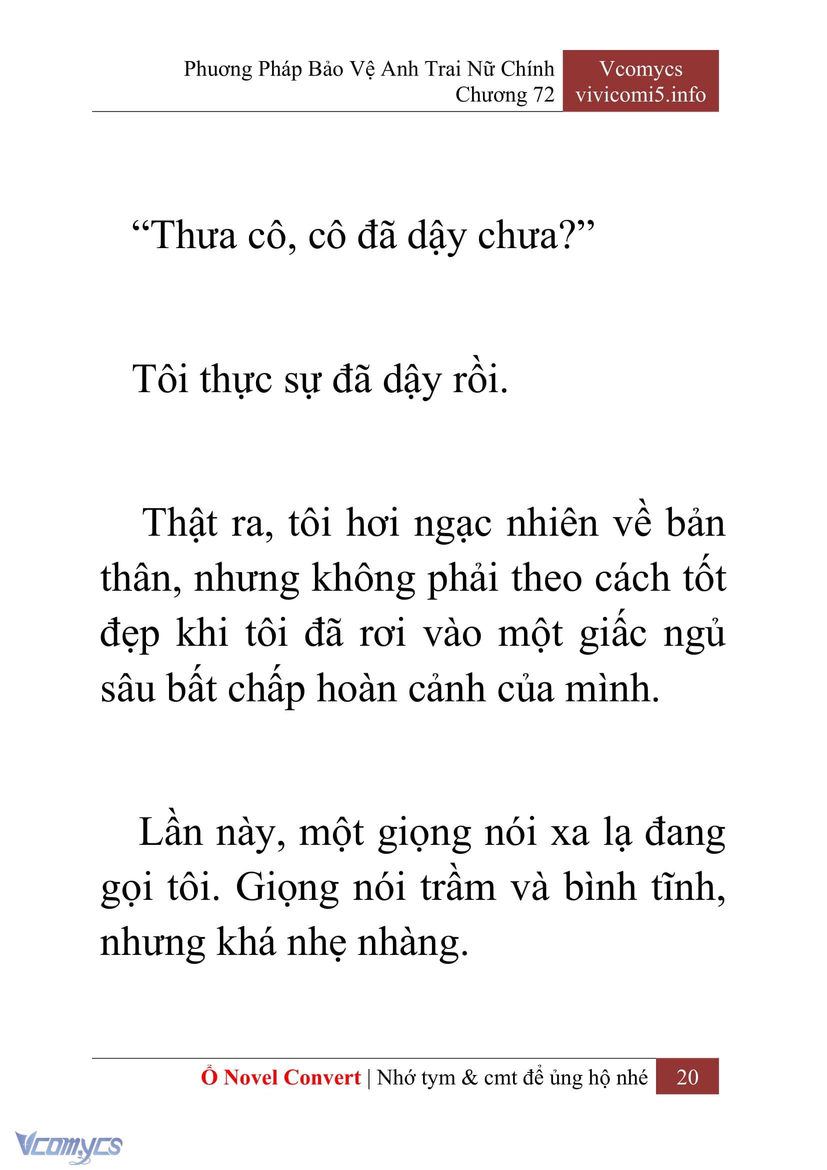 [Novel] Phương Pháp Bảo Vệ Anh Trai Nữ Chính Chap 72 - Trang 2