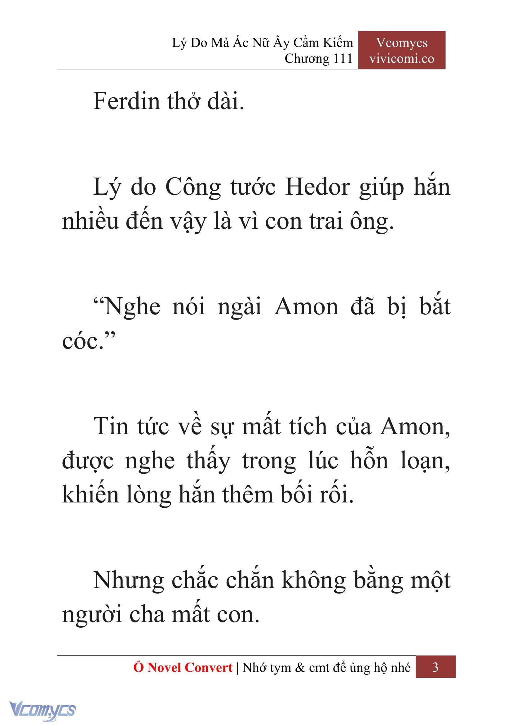 [Novel] Lý Do Mà Ác Nữ Ấy Cầm Kiếm Chap 111 - Trang 2