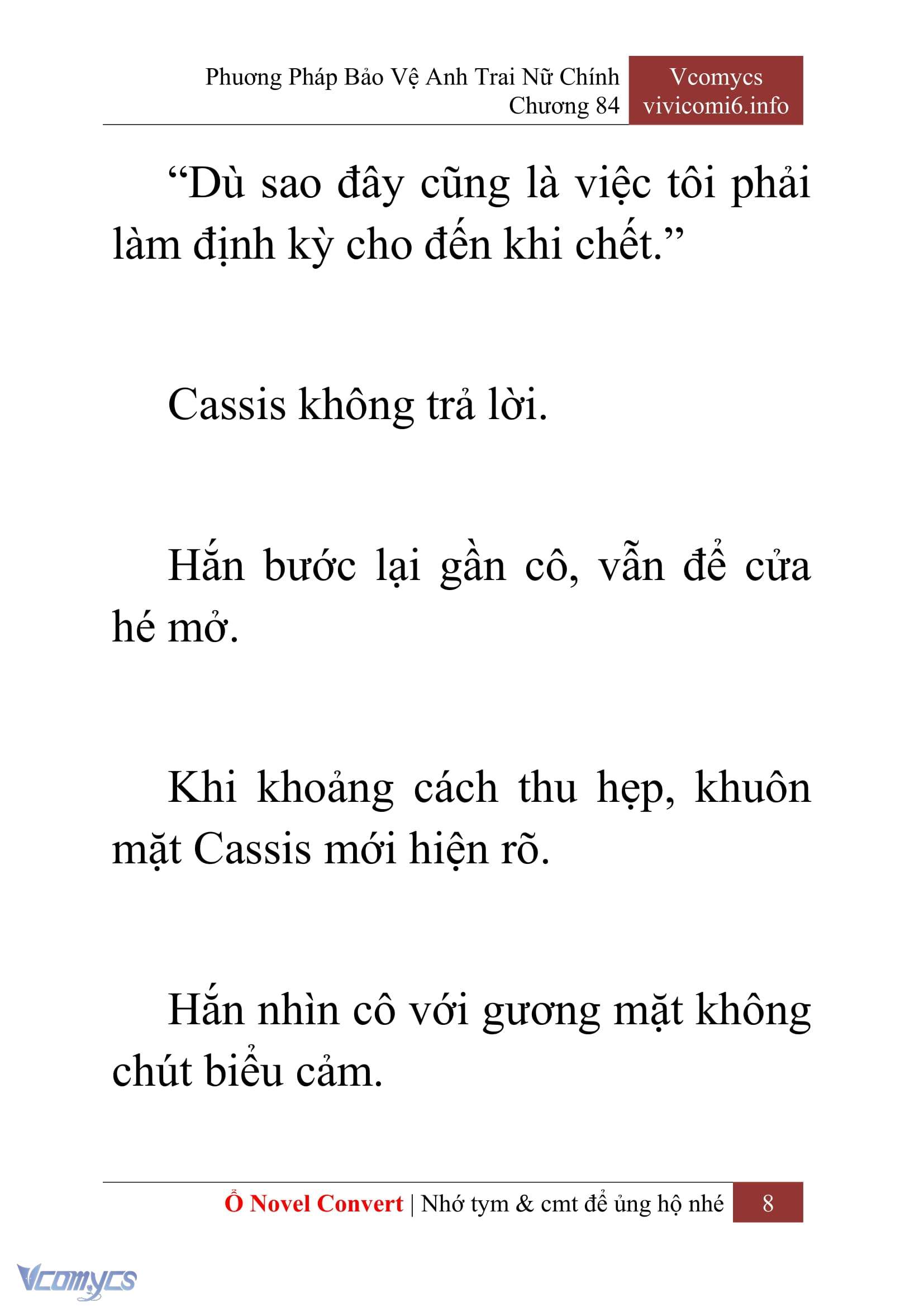 [Novel] Phương Pháp Bảo Vệ Anh Trai Nữ Chính Chap 84 - Trang 2