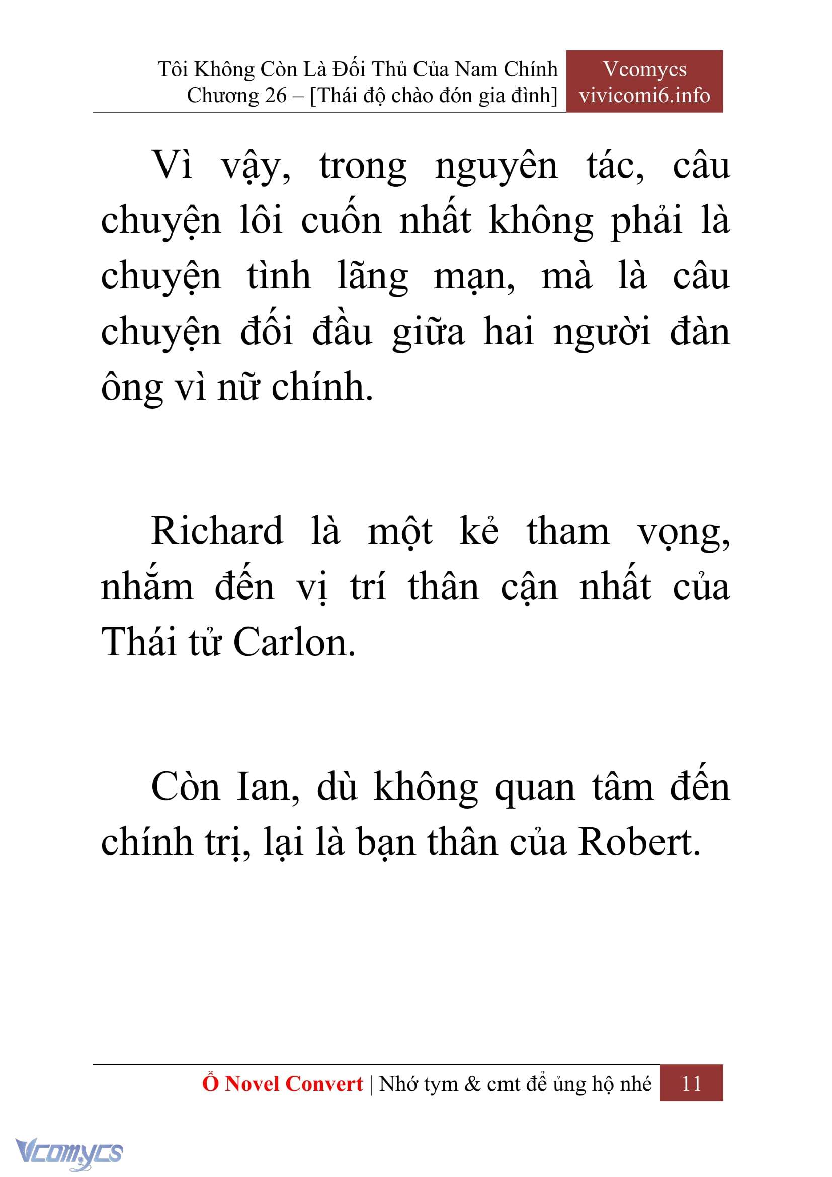 [Novel] Tôi Không Còn Là Đối Thủ Của Nam Chính Chap 26 - Trang 2
