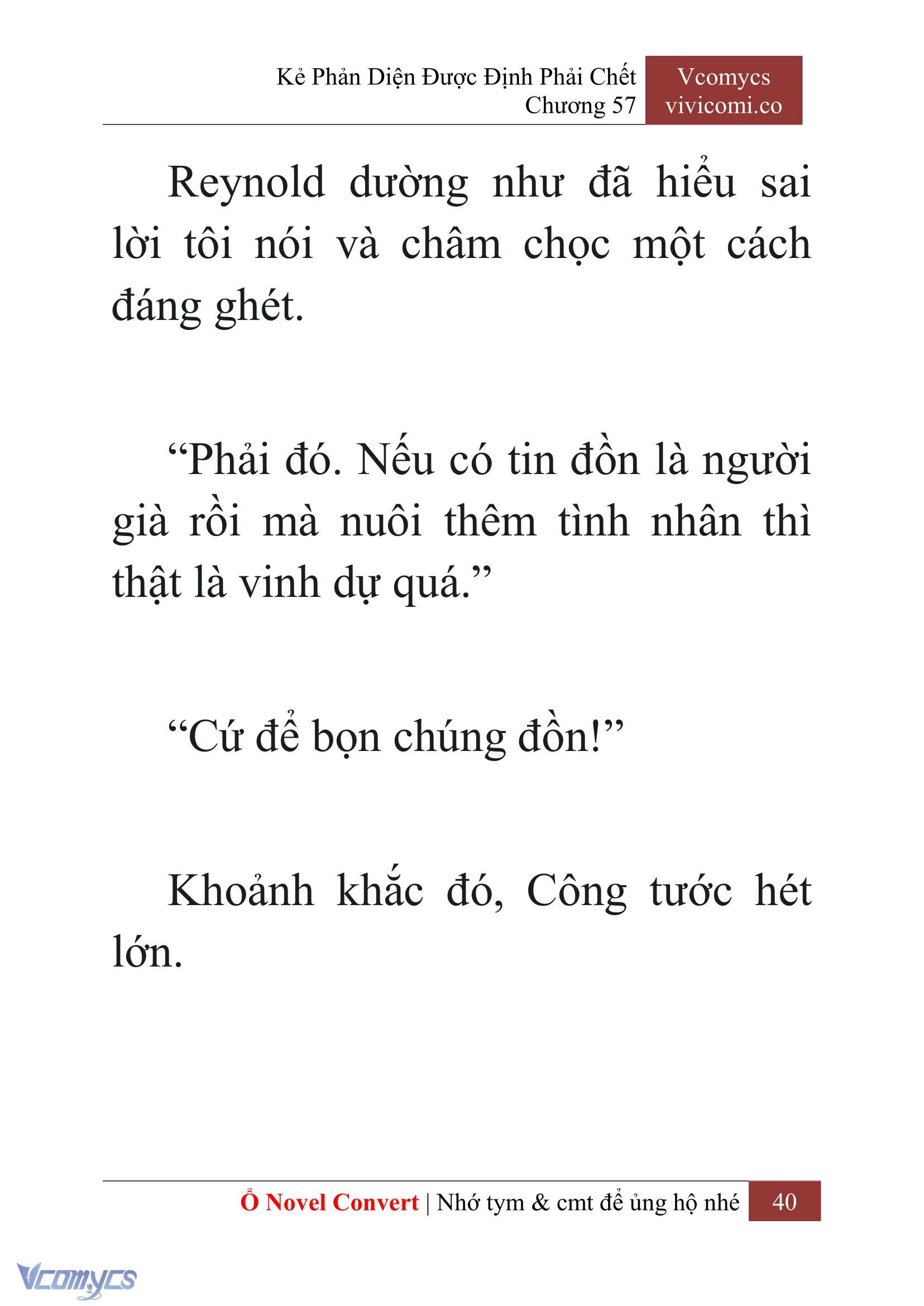 [Novel] Kẻ Phản Diện Được Định Phải Chết Chap 57 - Next Chap 58