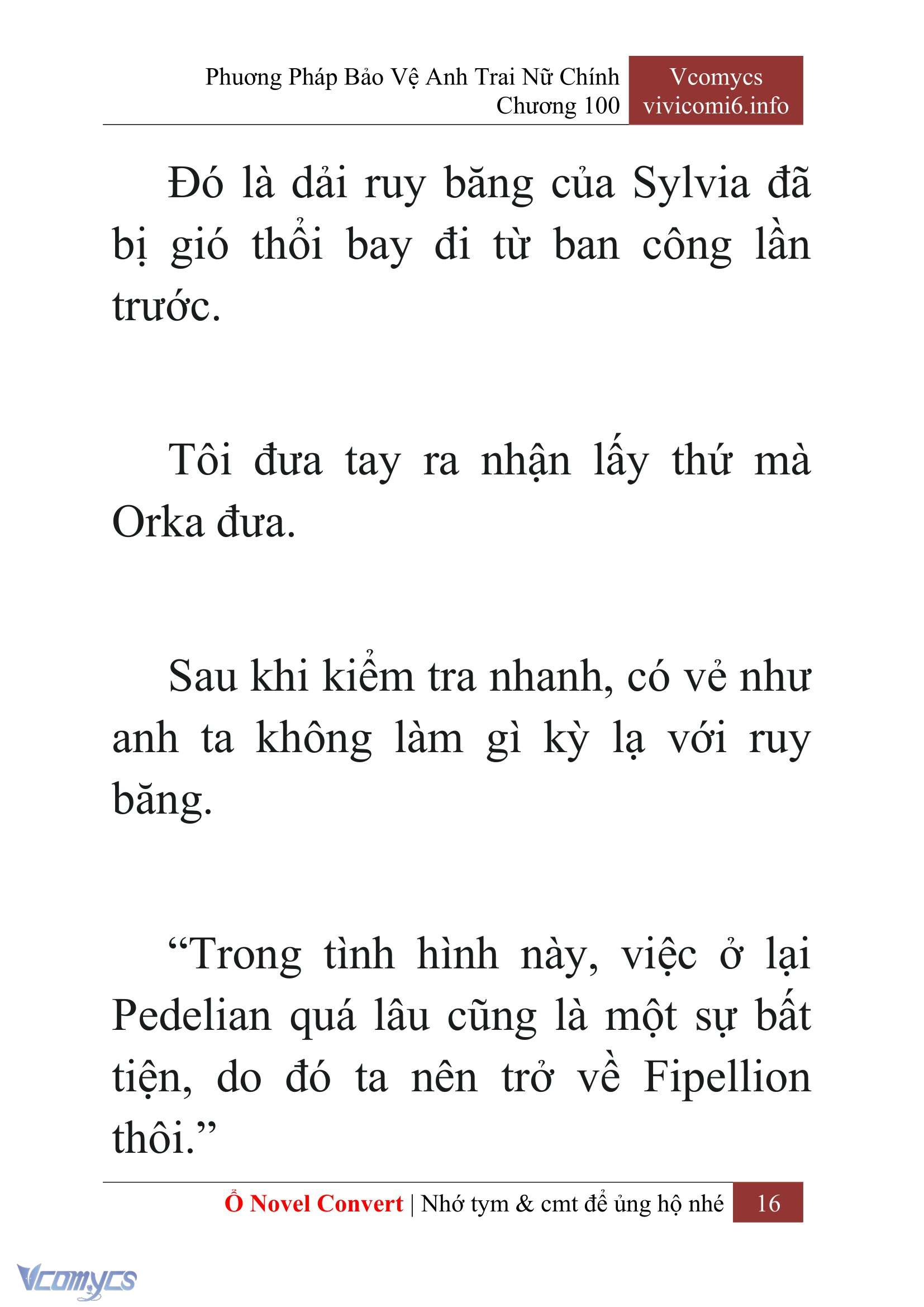 [Novel] Phương Pháp Bảo Vệ Anh Trai Nữ Chính Chap 100 - Trang 2