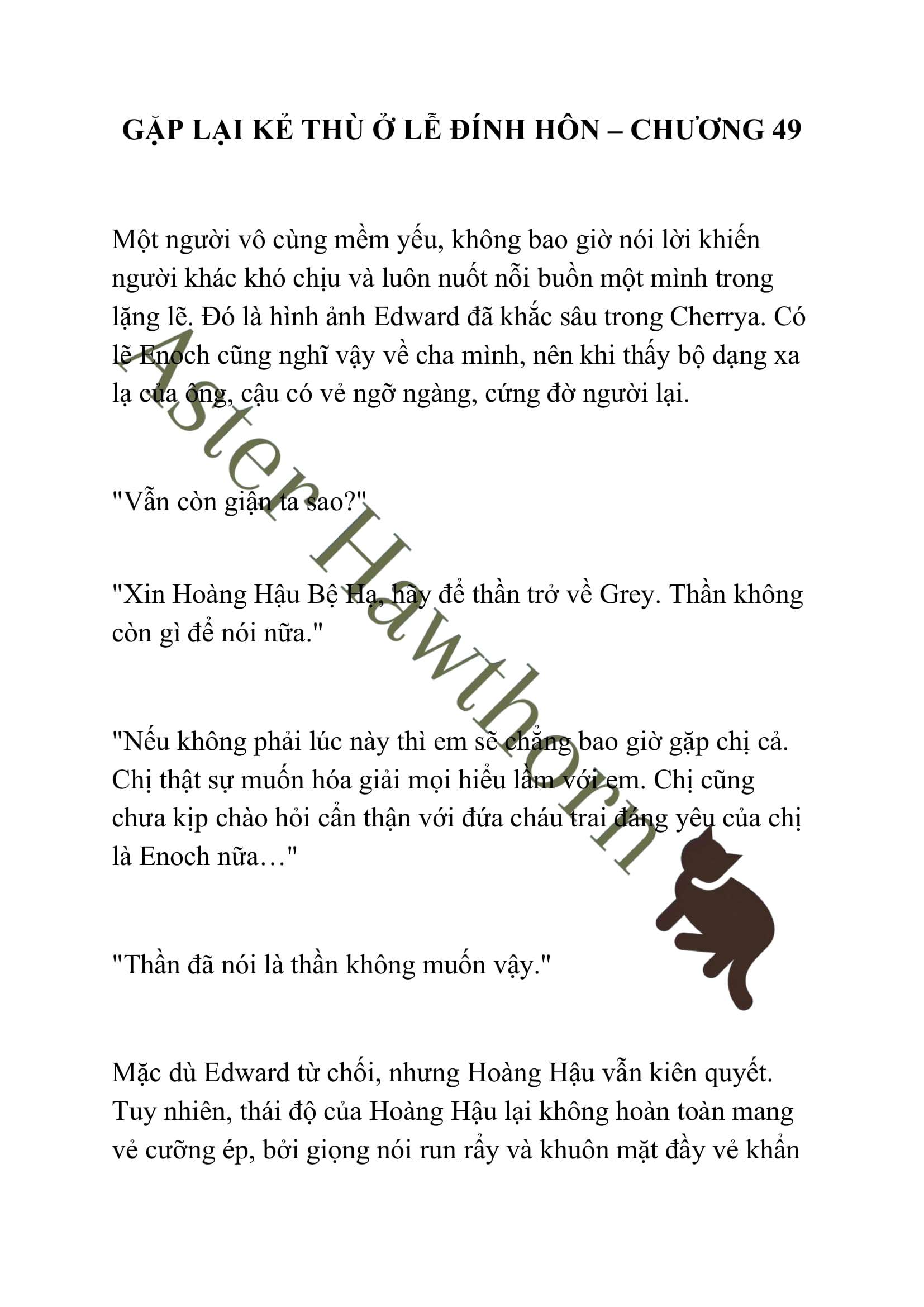 [NOVEL] Gặp Lại Kẻ Thù Ở Lễ Đính Hôn Chap 49 - Trang 2