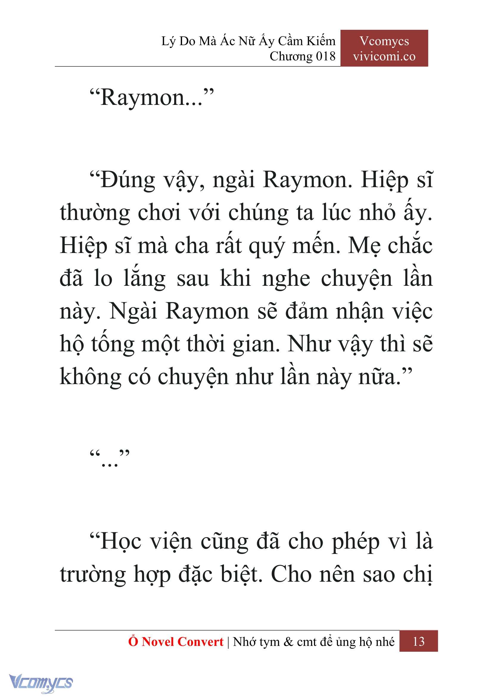 [Novel] Lý Do Mà Ác Nữ Ấy Cầm Kiếm Chap 18 - Next Chap 19