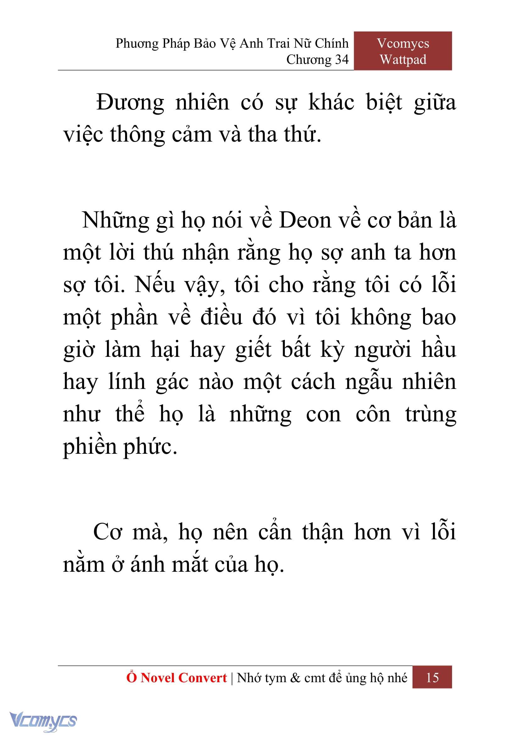 [Novel] Phương Pháp Bảo Vệ Anh Trai Nữ Chính Chap 34 - Trang 2