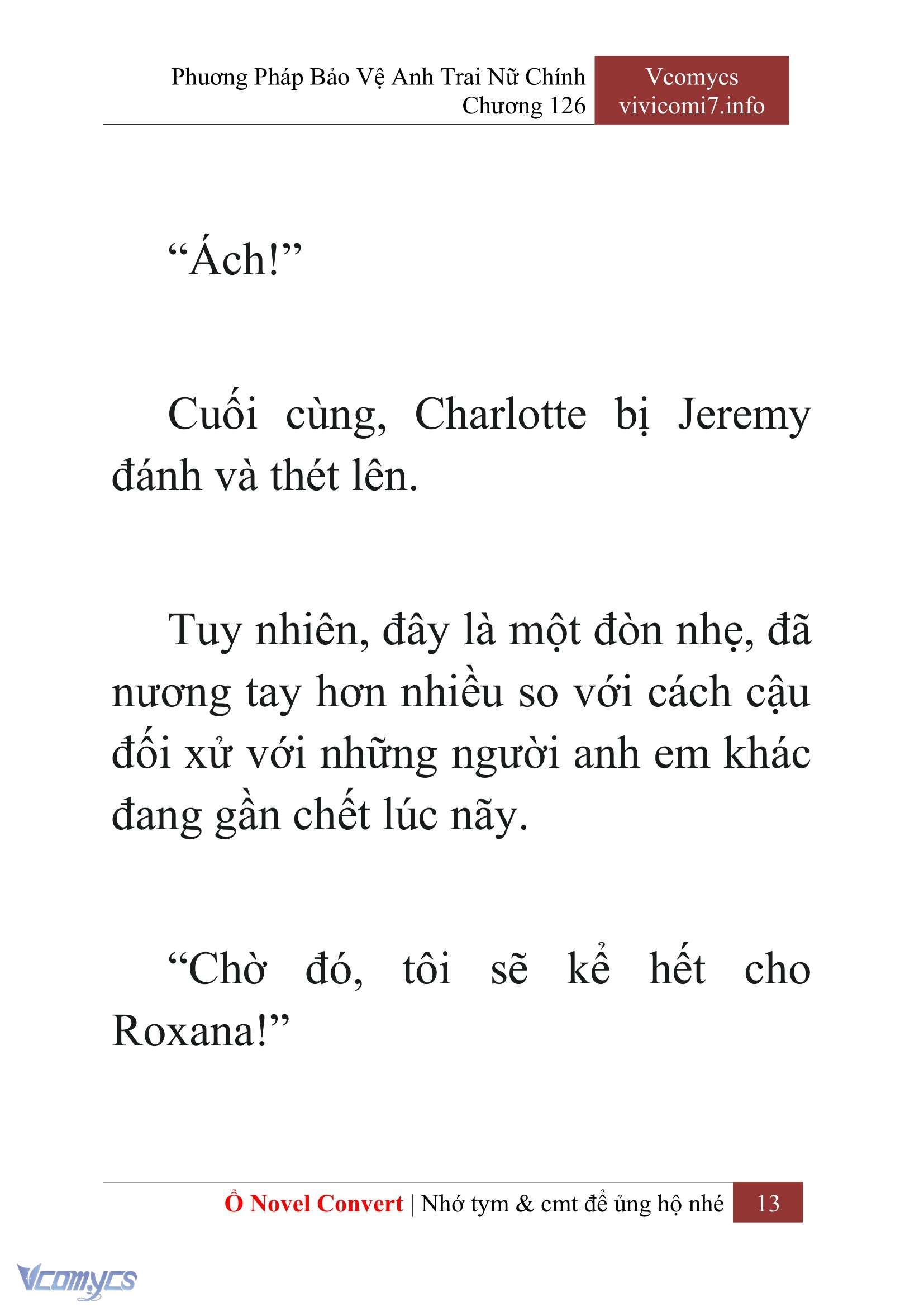 [Novel] Phương Pháp Bảo Vệ Anh Trai Nữ Chính Chap 126 - Trang 2