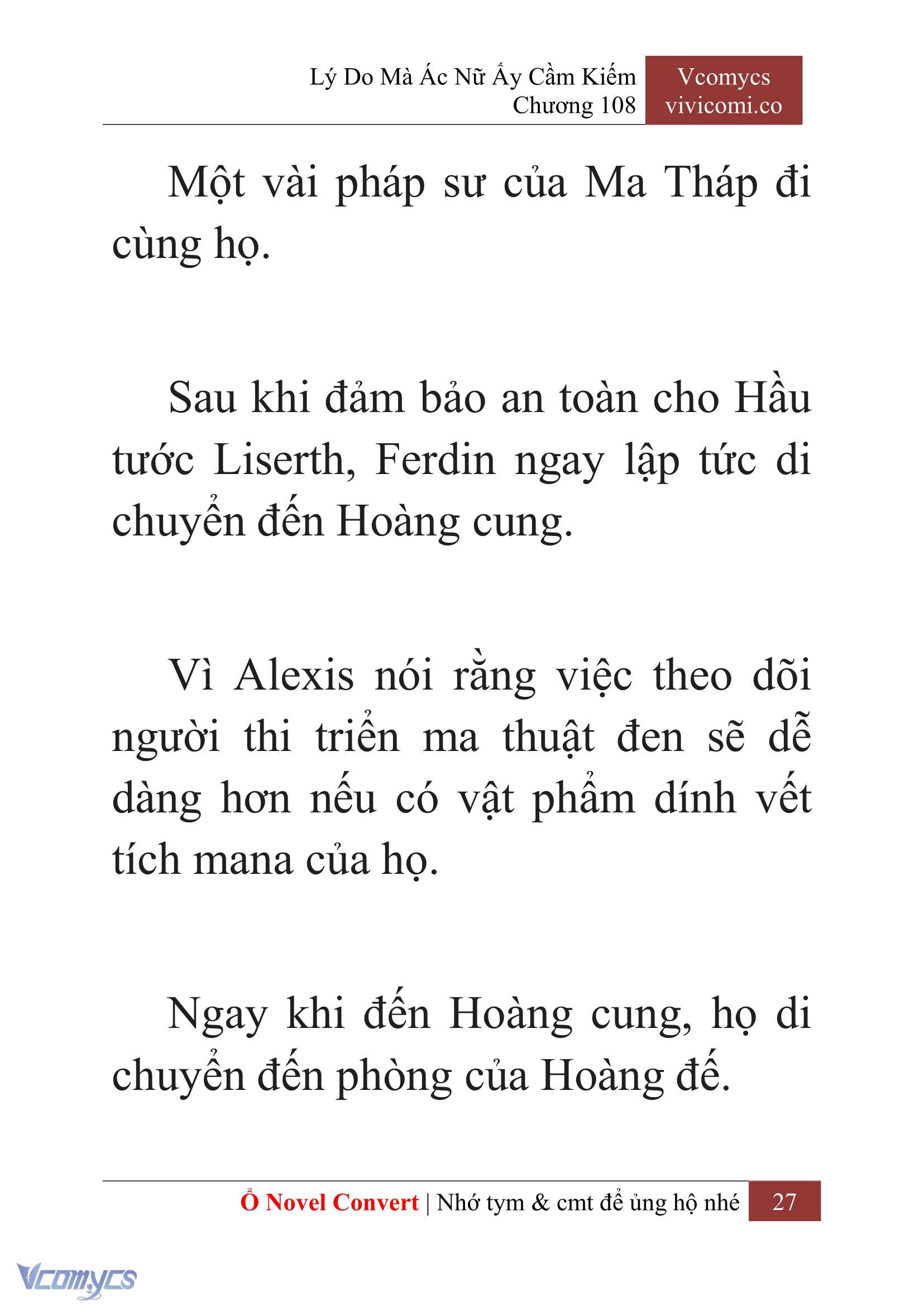 [Novel] Lý Do Mà Ác Nữ Ấy Cầm Kiếm Chap 108 - Trang 2