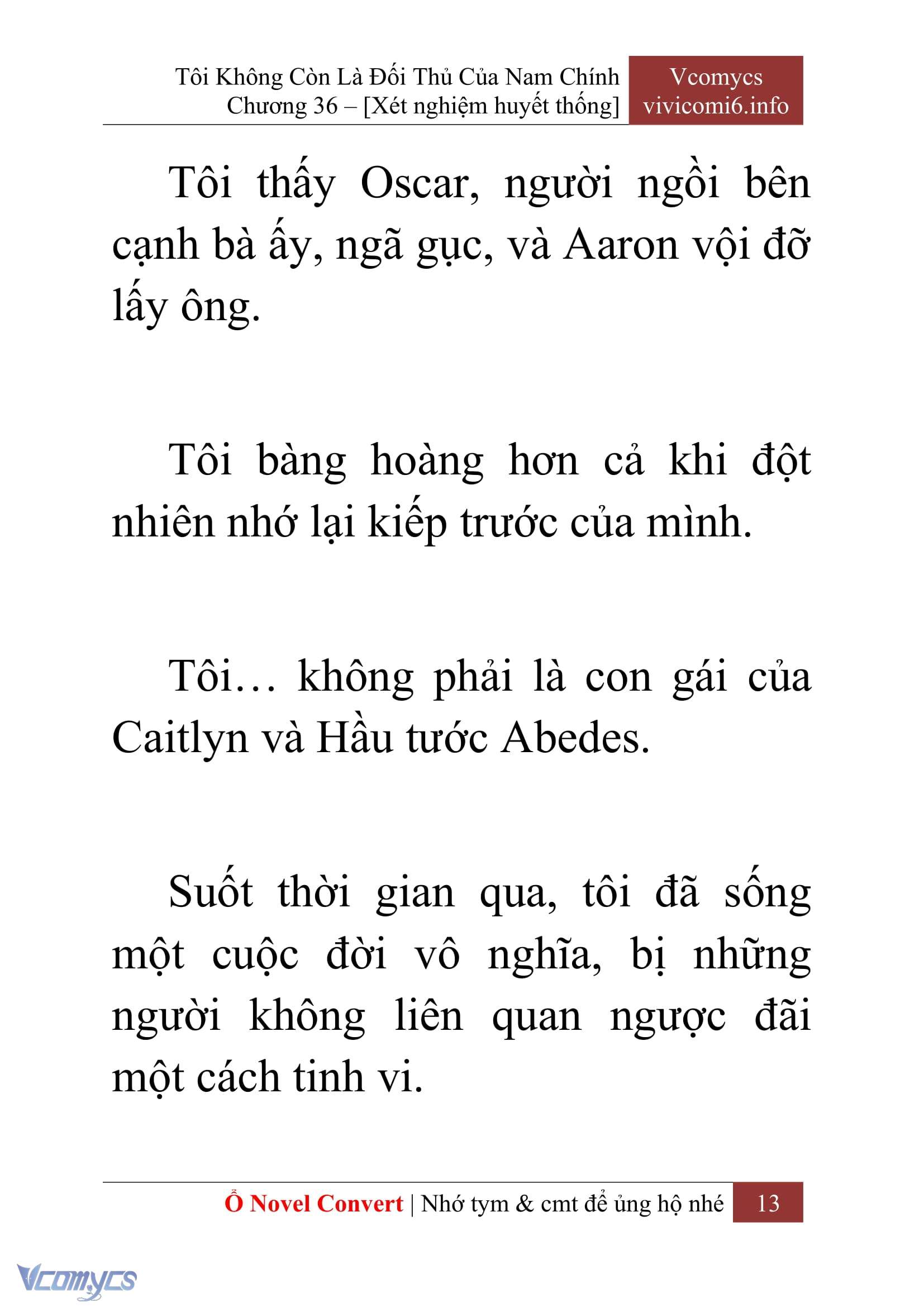 [Novel] Tôi Không Còn Là Đối Thủ Của Nam Chính Chap 36 - Trang 2